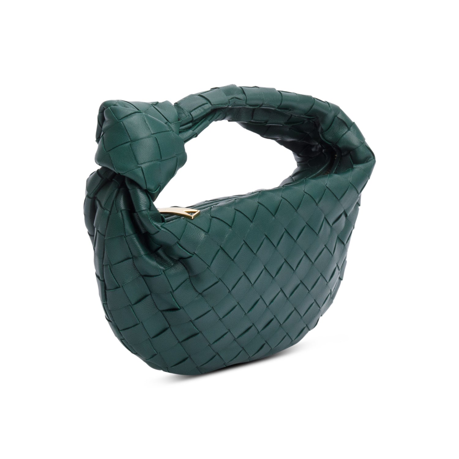 Bottega Veneta Green Intrecciato Leather Mini Jodie Bag
