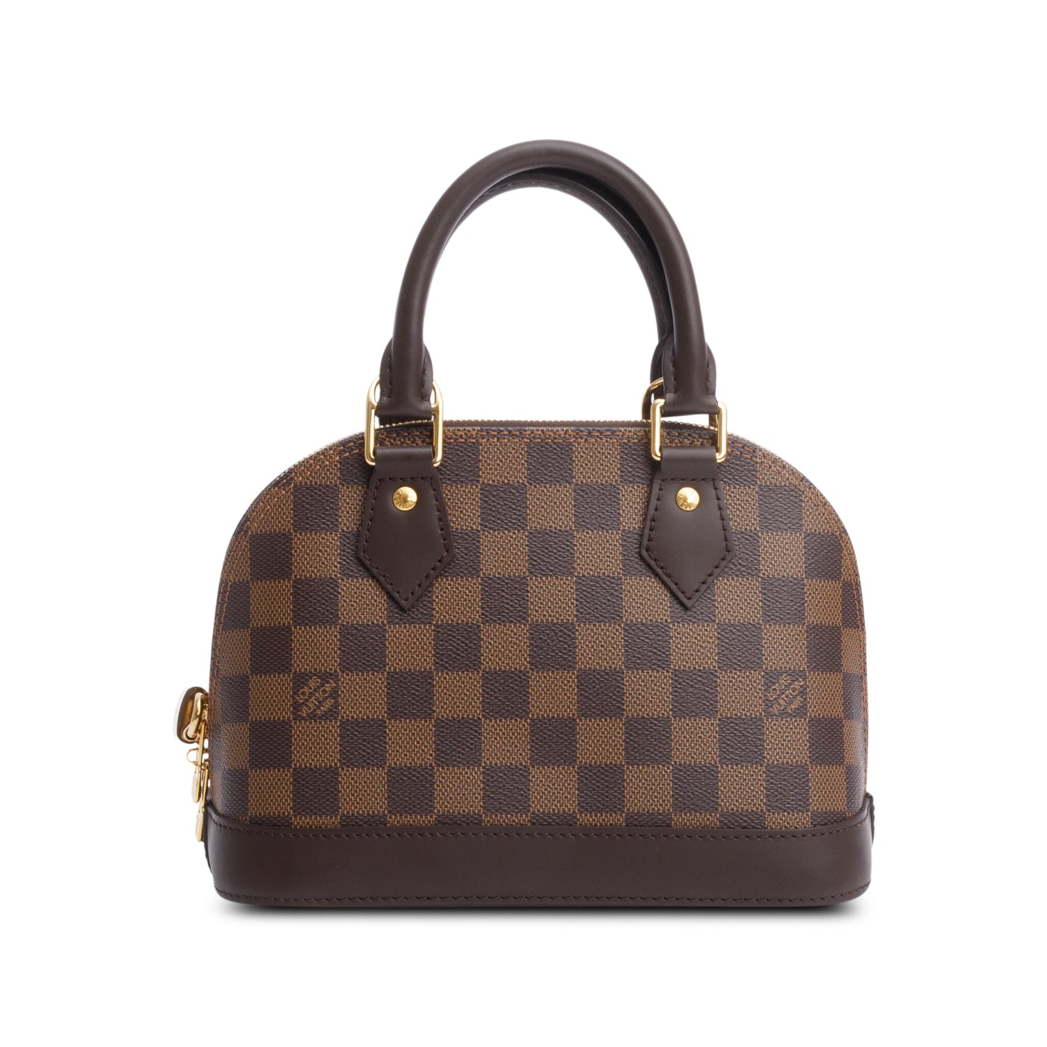 Louis Vuitton 2022 Damier Ebene Alma BB w/ Strap & Receipt