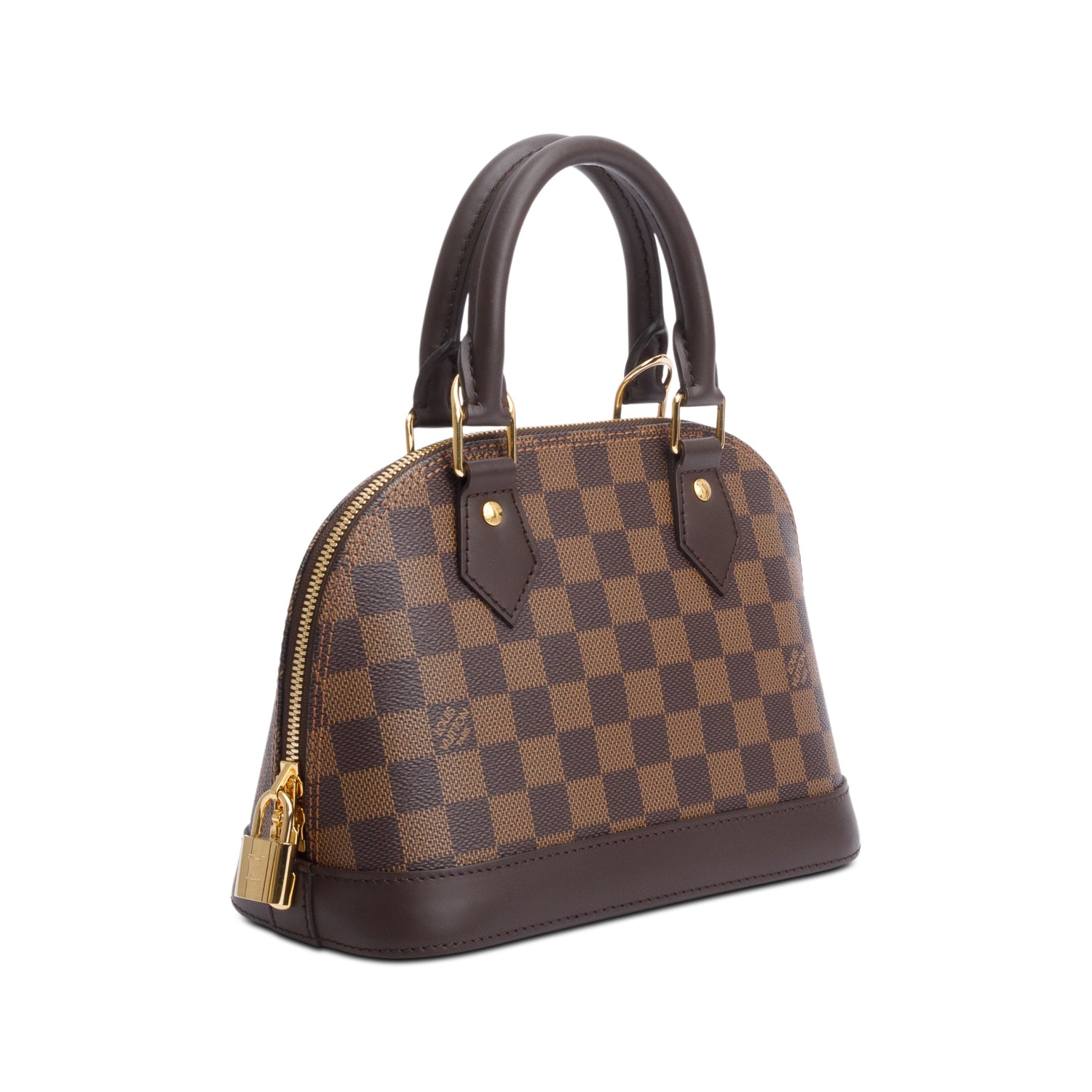Louis Vuitton 2022 Damier Ebene Alma BB w/ Strap & Receipt