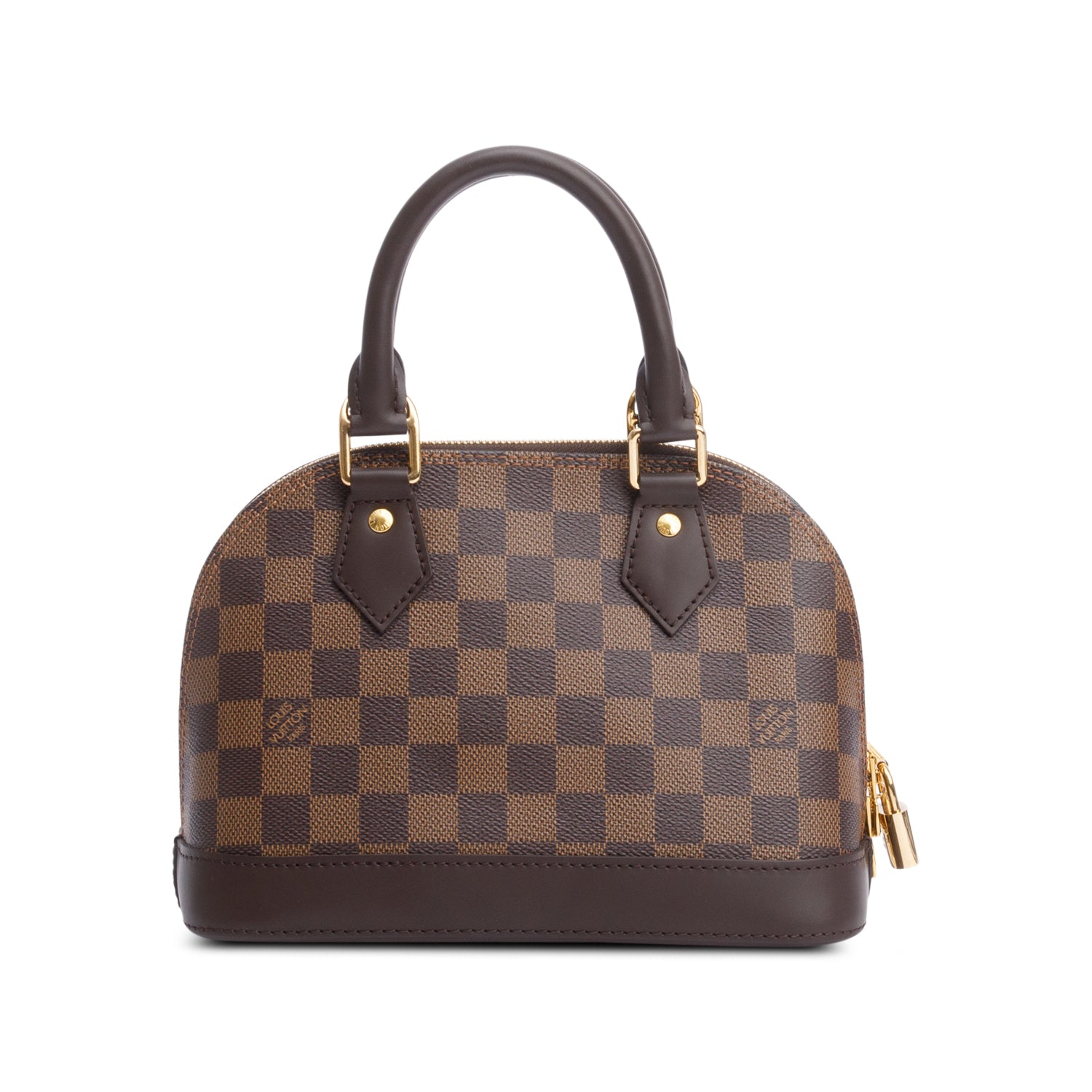 Louis Vuitton 2022 Damier Ebene Alma BB w/ Strap & Receipt