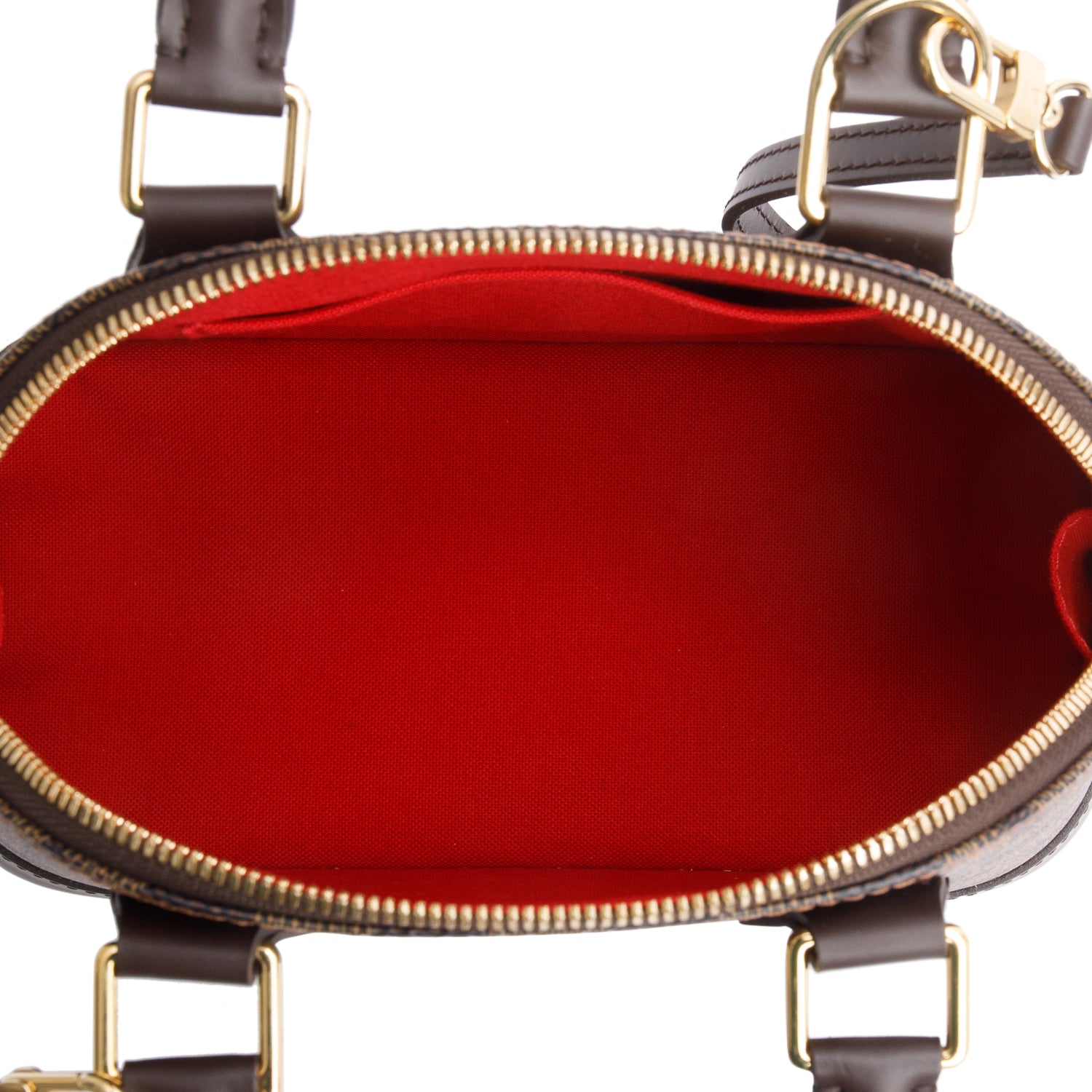 Louis Vuitton 2022 Damier Ebene Alma BB w/ Strap & Receipt