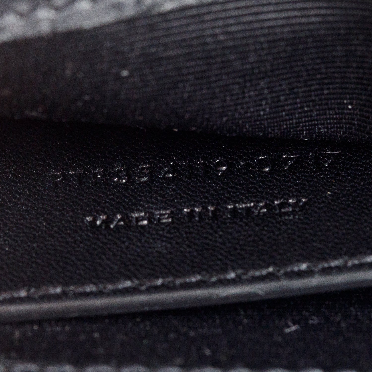 Saint Laurent Black Crocodile-Embossed Leather Medium Classic Monogram Kate Tassel Chain Bag