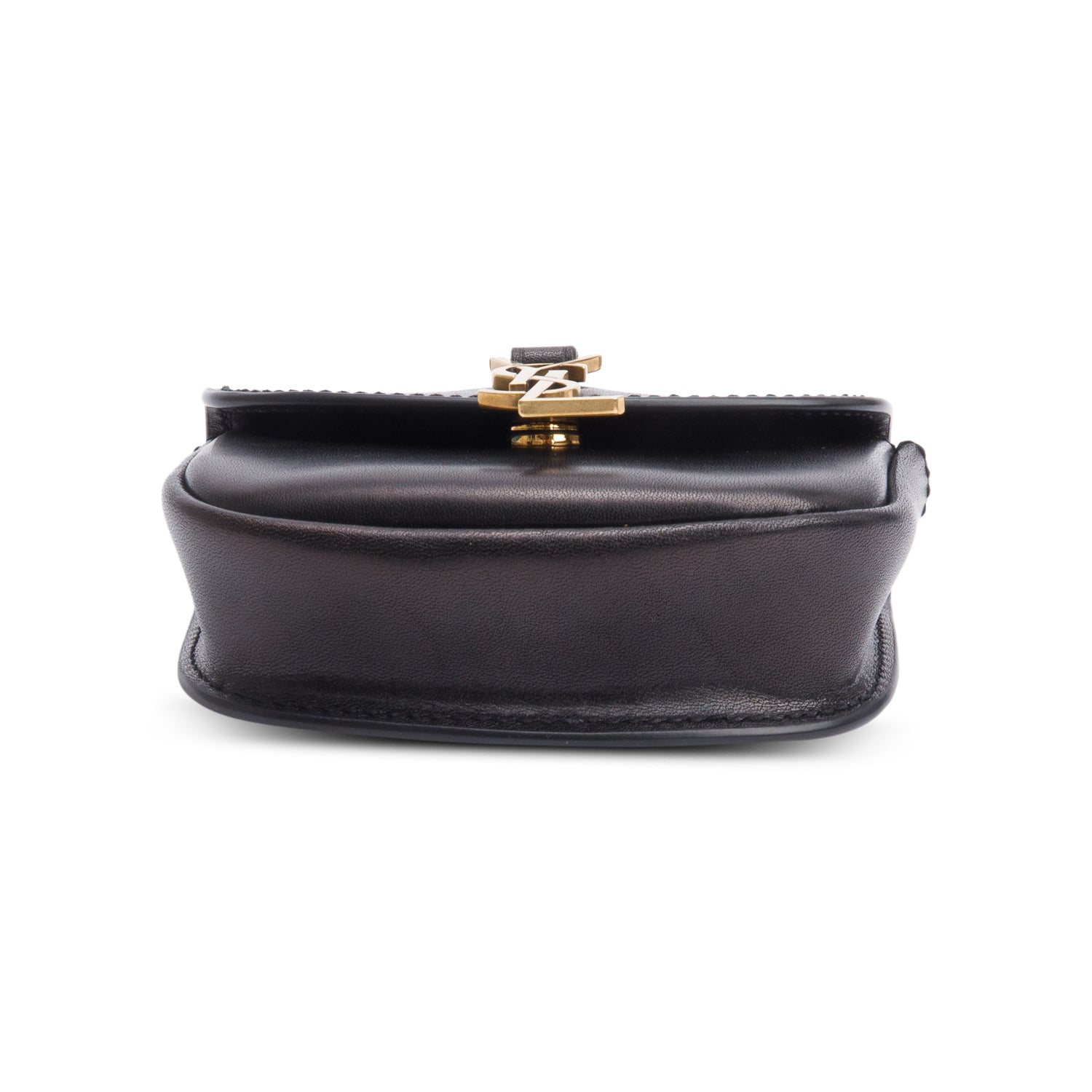 Saint Laurent 2020 Black Calfskin Leather Kaia Belt Bag w/ Receipt