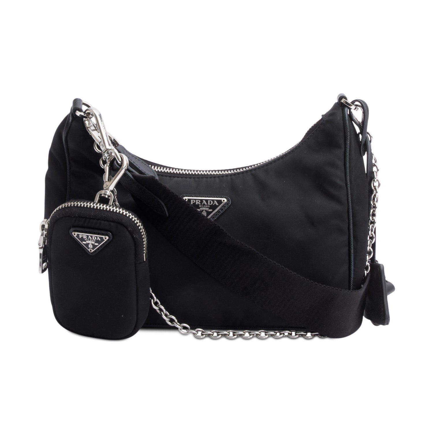 Prada Black Re-Edition 2005 Re-Nylon Shoulder Bag