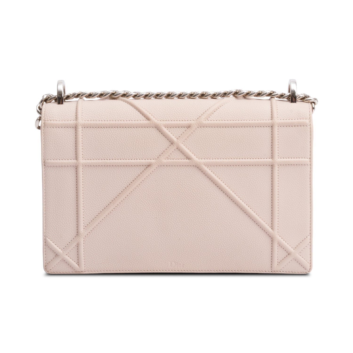 Christian Dior Pink Calfskin Leather Medium Diorama Flap Bag