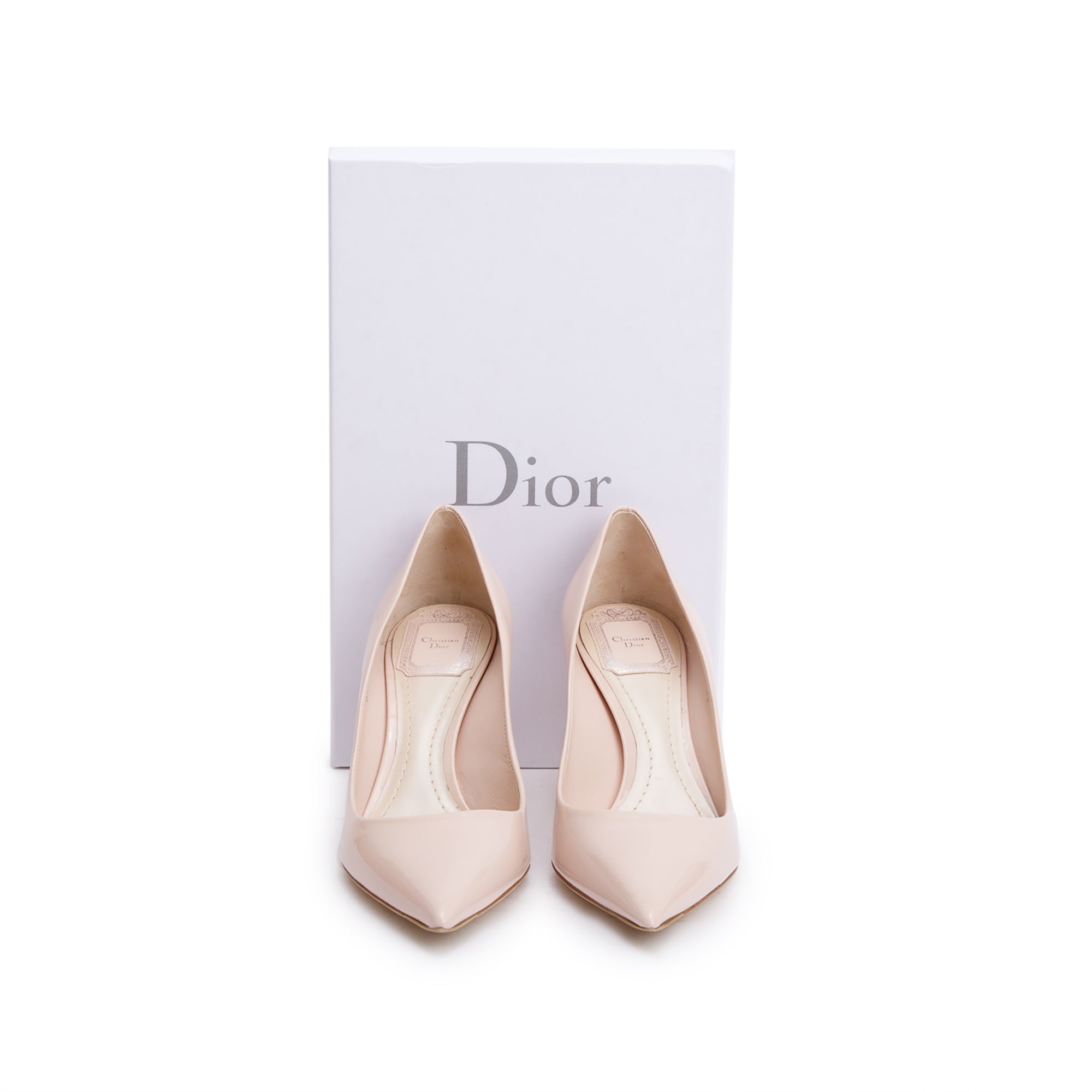 Christian Dior Pink Patent Leather Essence Pumps, Size 8 w/ Box