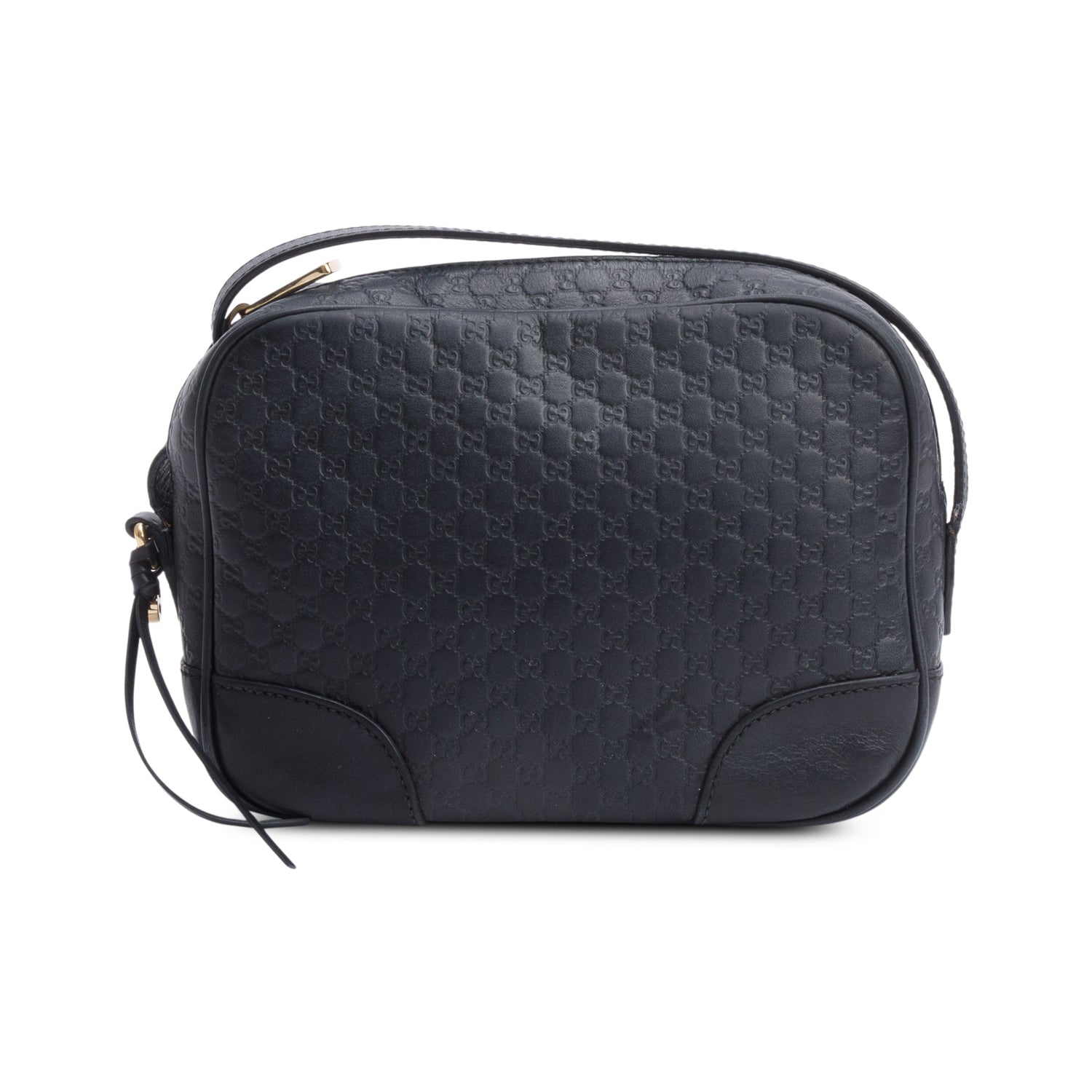 Gucci Black Microguccissima Leather Mini Bree Crossbody Bag