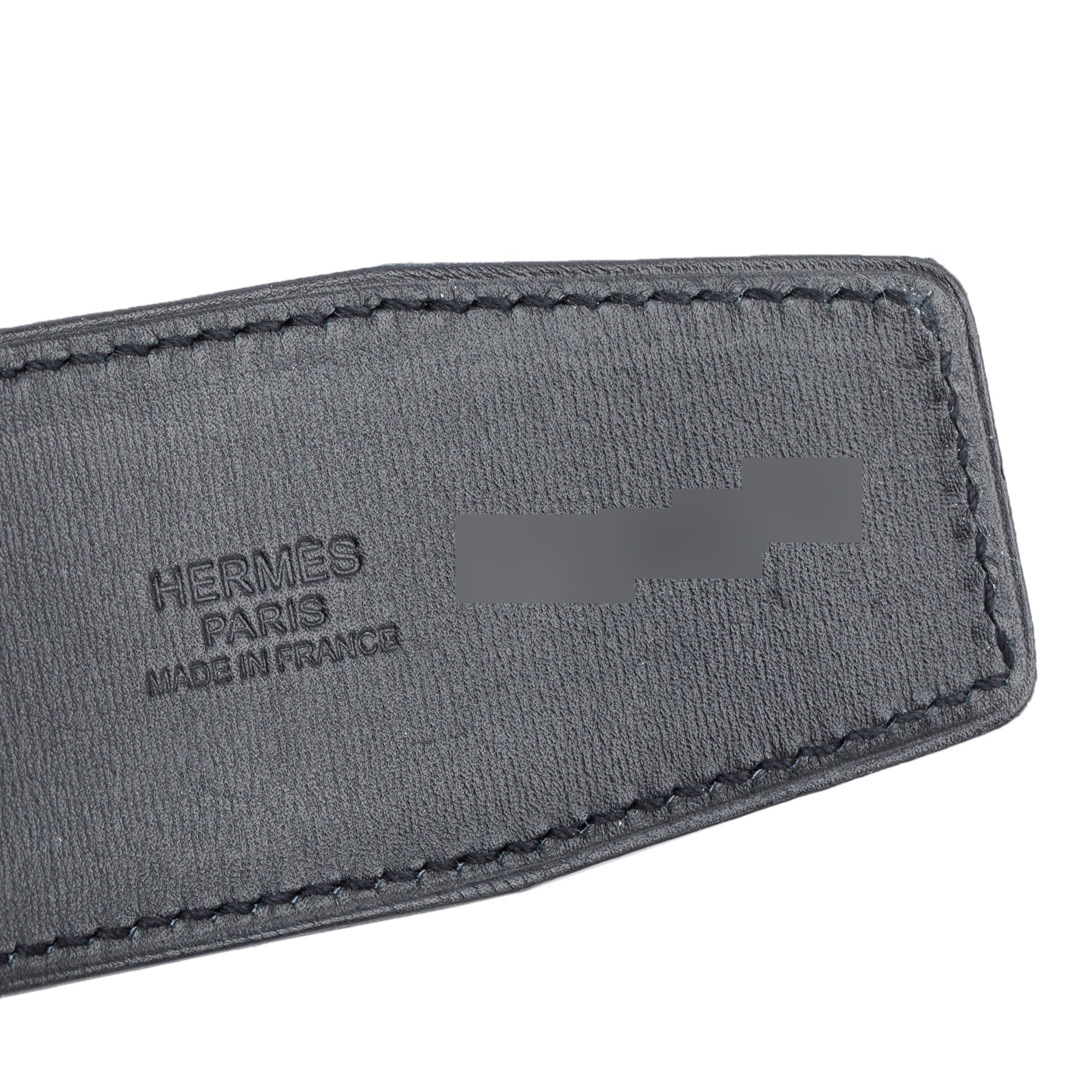 Hermes Noir Box Bleu Zellige Togo Leather Reversible 40 MM Constance Belt Kit, Size 90