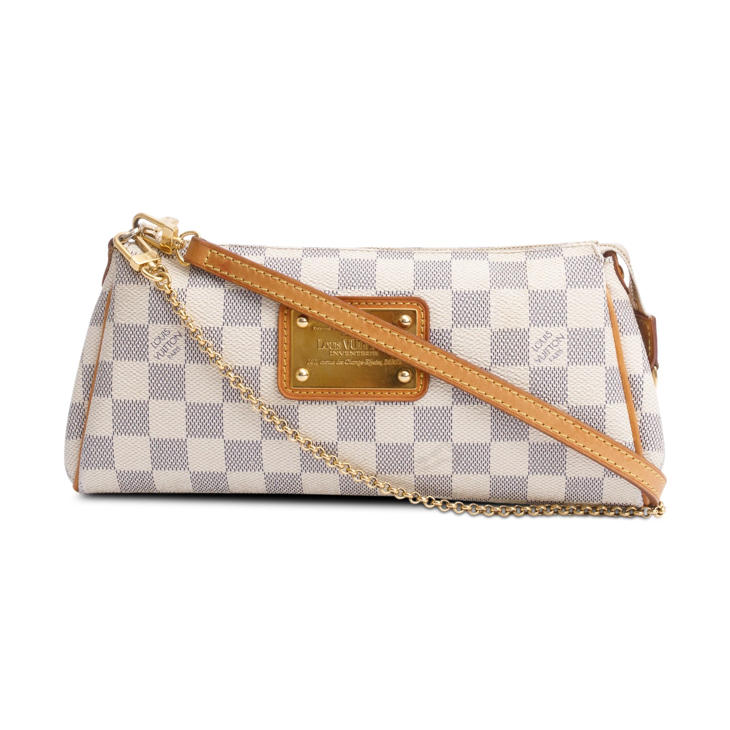 Louis Vuitton Damier Azur Eva Clutch w/ Strap