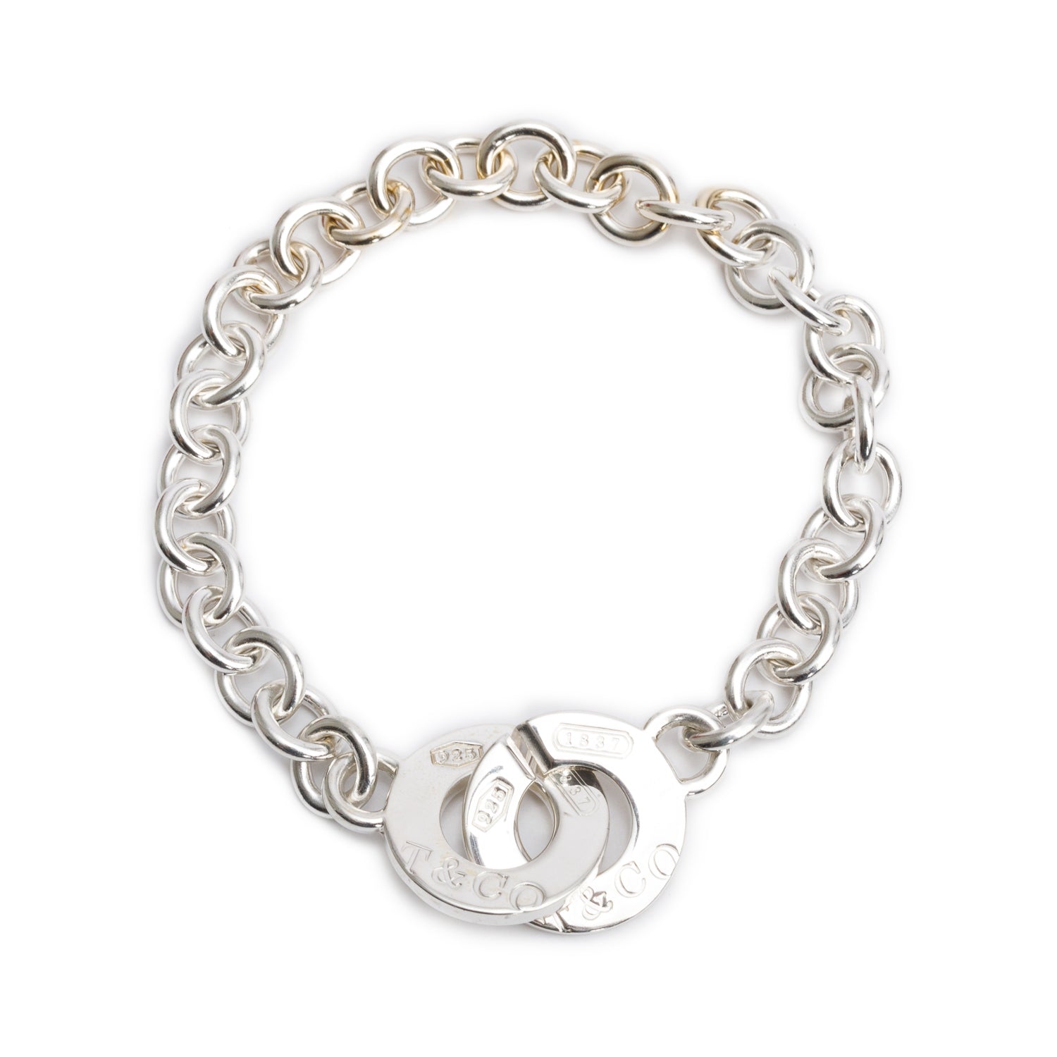 Tiffany & Co. Sterling Silver 1837 Interlocking Circles Bracelet