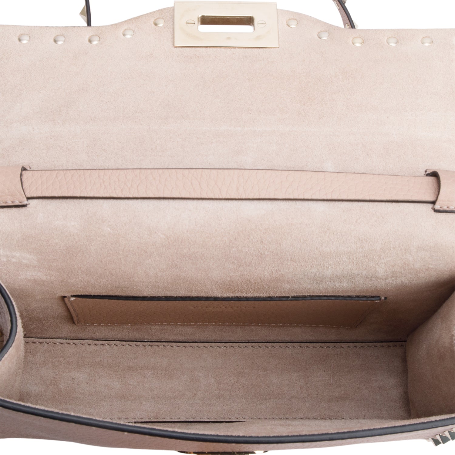 Valentino Pink Grained Calfskin Leather Rockstud Crossbody Bag