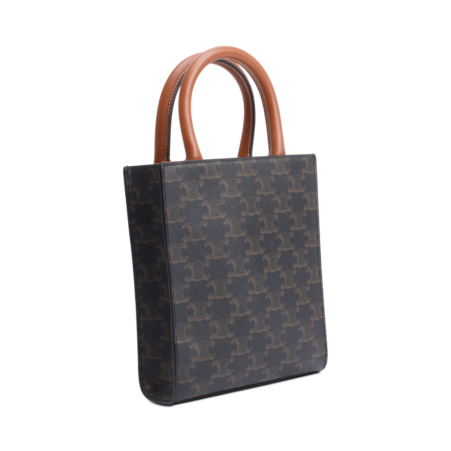 Celine 2020 Triomphe Canvas Mini Vertical Cabas Tote w/ Strap