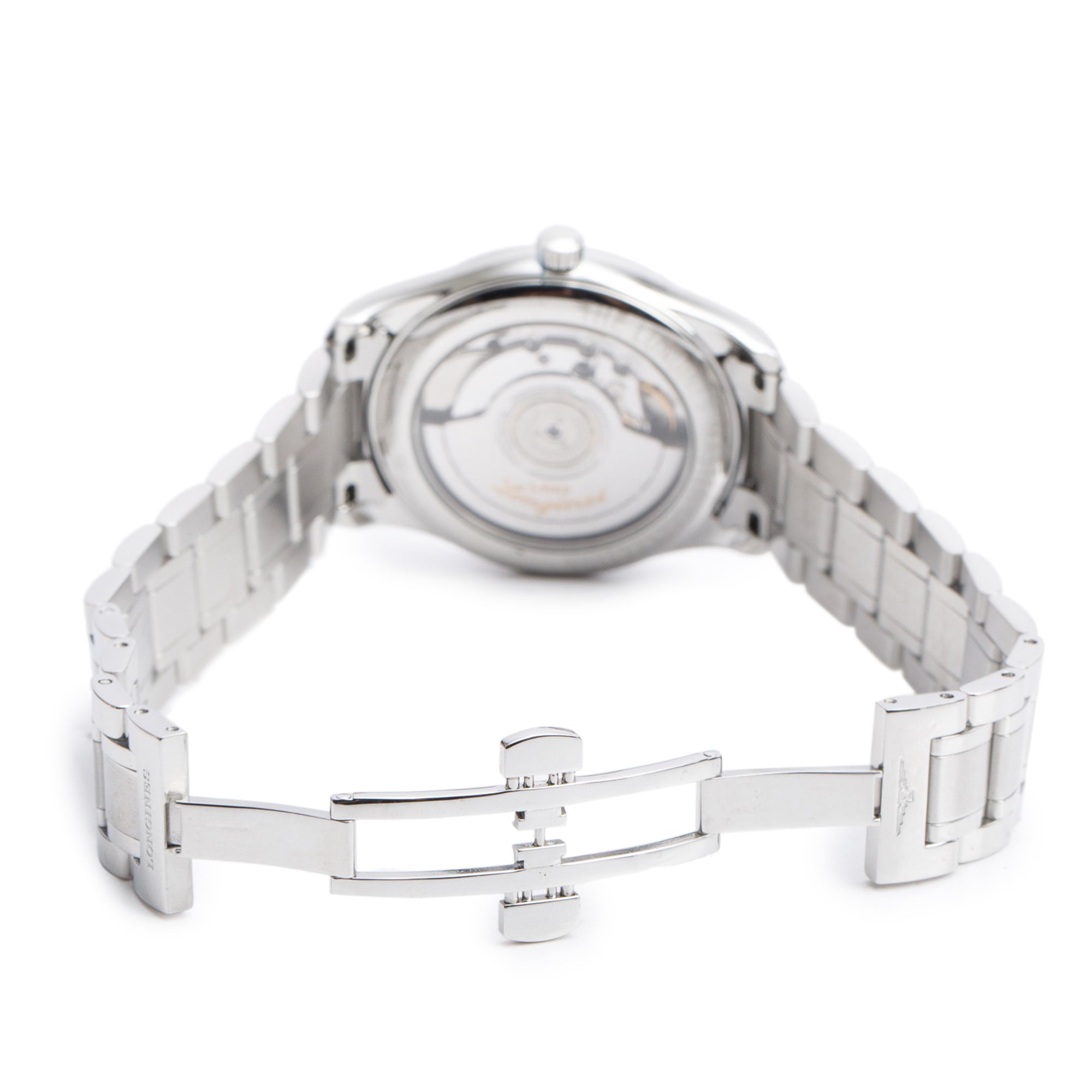 Longines Stainless Steel Master Collection 36 MM Automatic Watch Black Diamond Dial