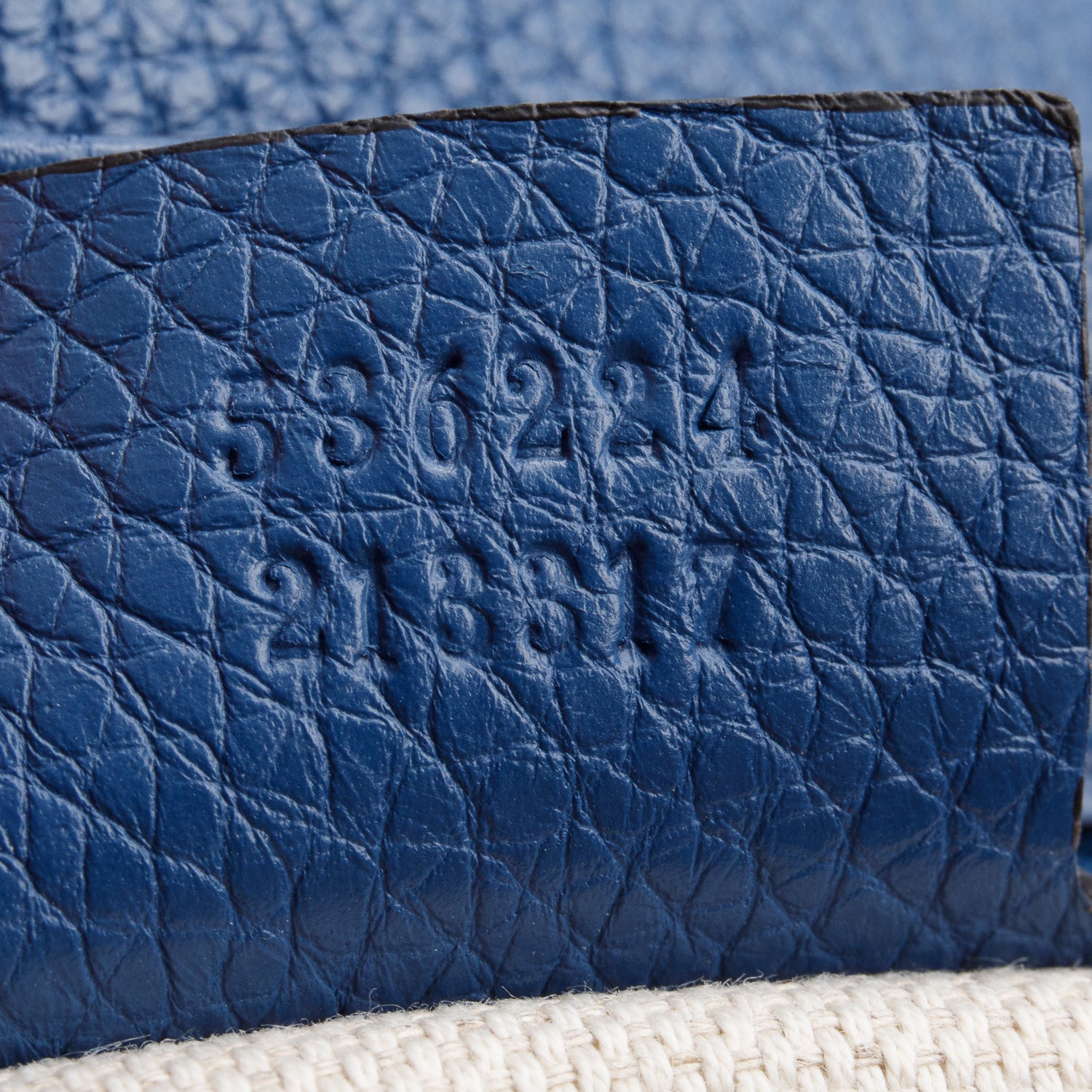 Gucci Blue Leather Medium Soho Chain Crossbody Bag