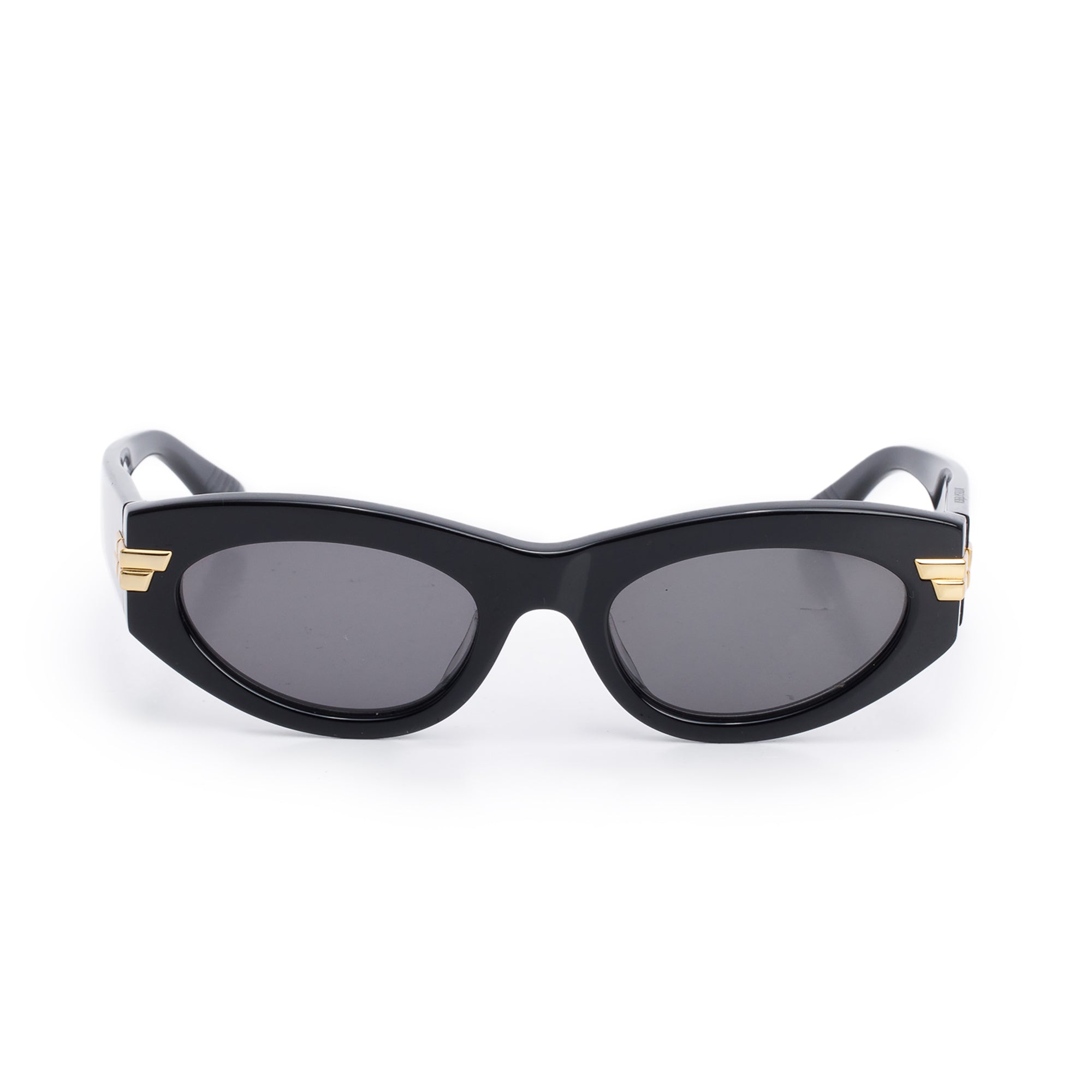 Bottega Veneta BV1189S Black Acetate Cat-Eye Sunglasses w/ Case