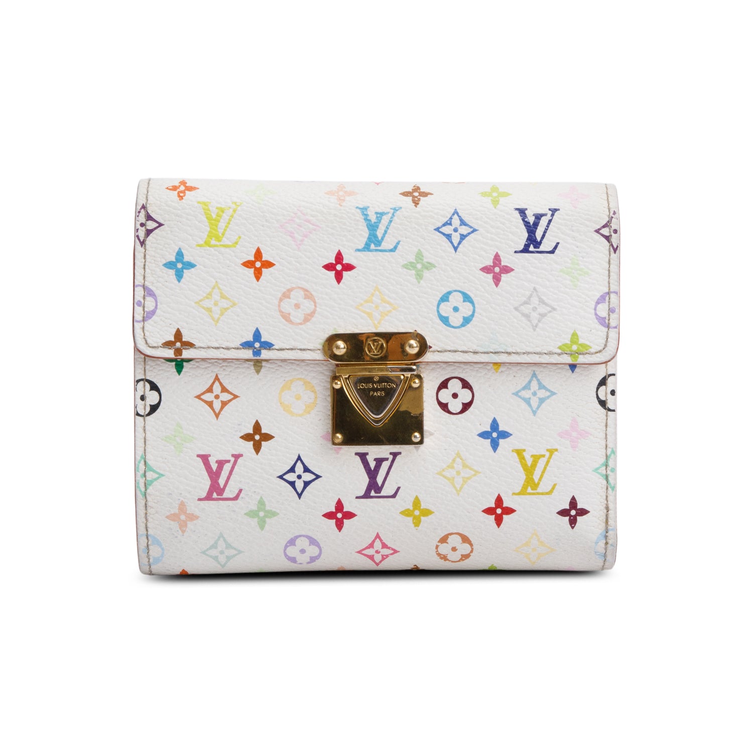 Louis Vuitton White Multicolore Koala Compact Wallet