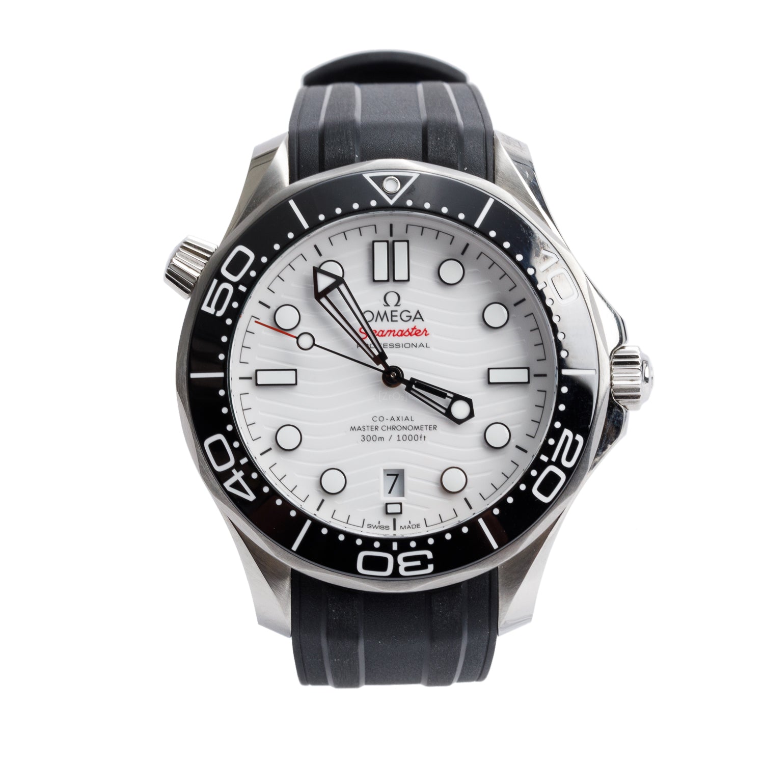 Omega Stainless Steel Seamaster Diver 300M Co-Axial Master Chronometer 42 MM Automatic Watch w/ Box & Papers