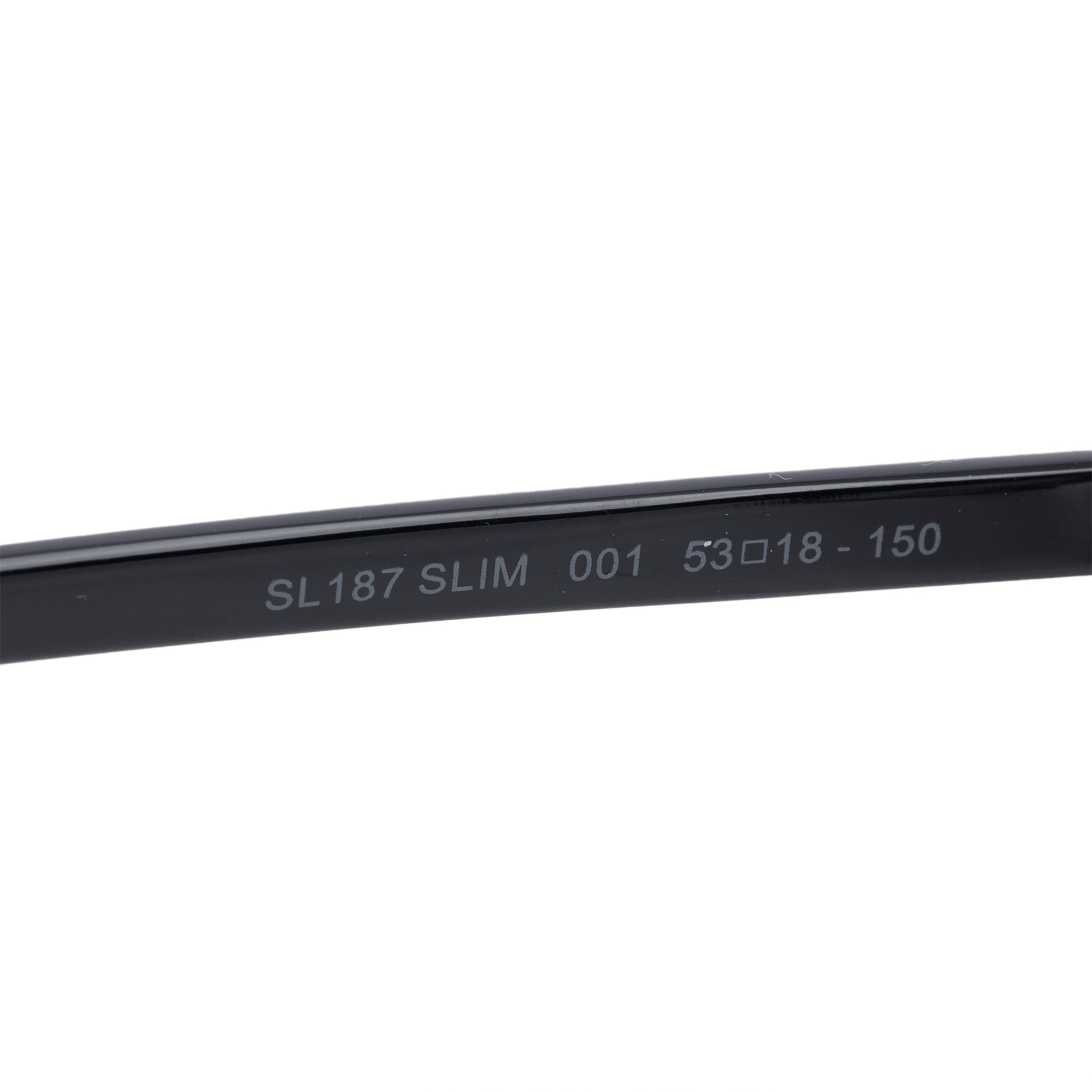 Saint Laurent Black Metal SL 187 Slim Eyeglasses w/ Case