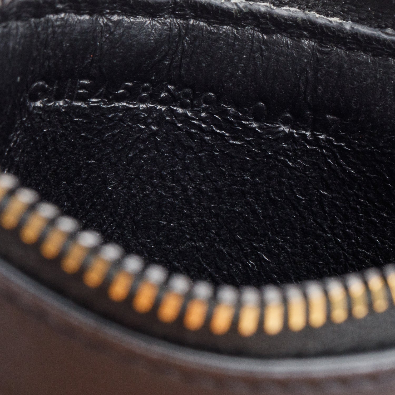 Saint Laurent Black Camouflage Calfskin Leather Fragments Zipped Card Case