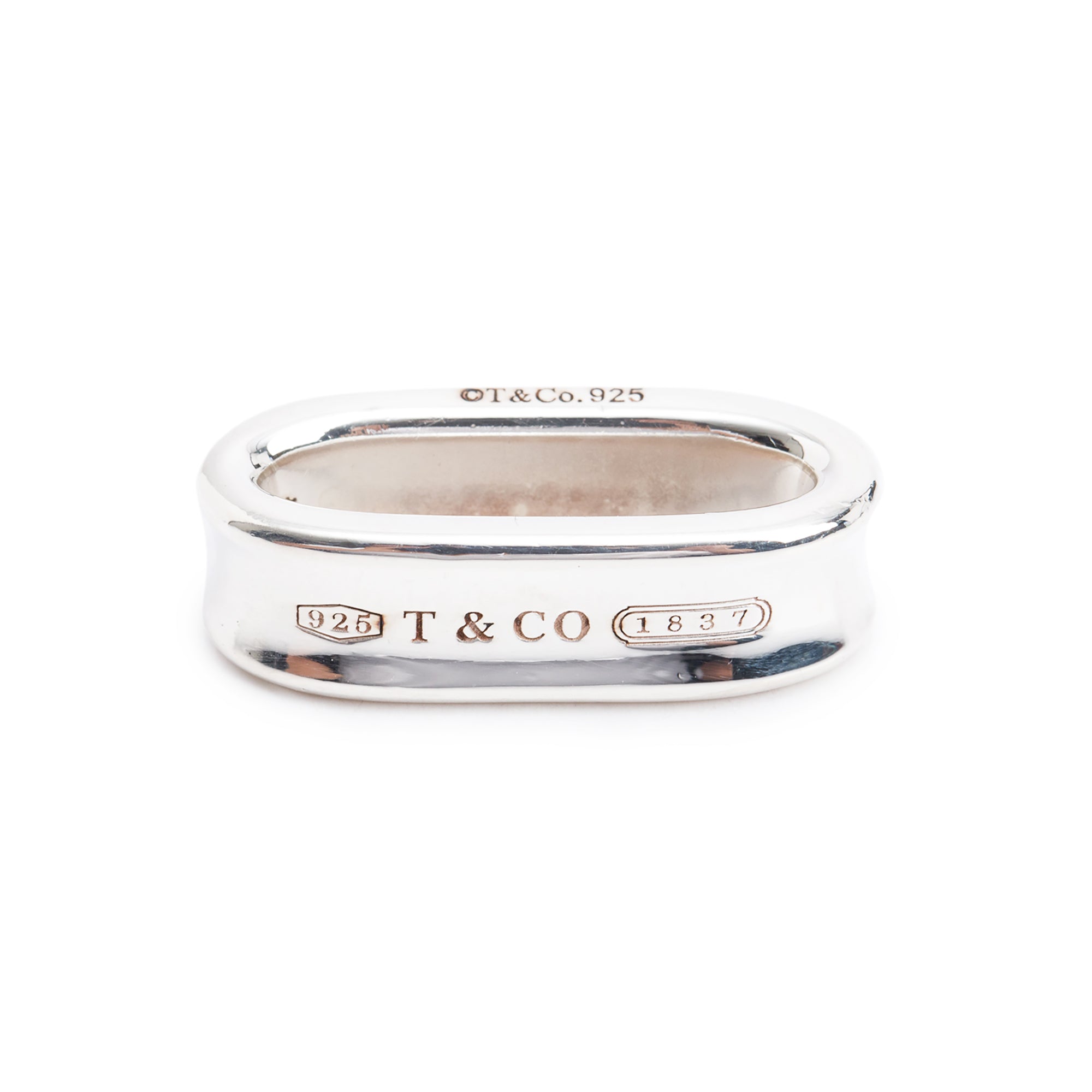 Tiffany & Co. Sterling Silver 1837 Oval Pendant