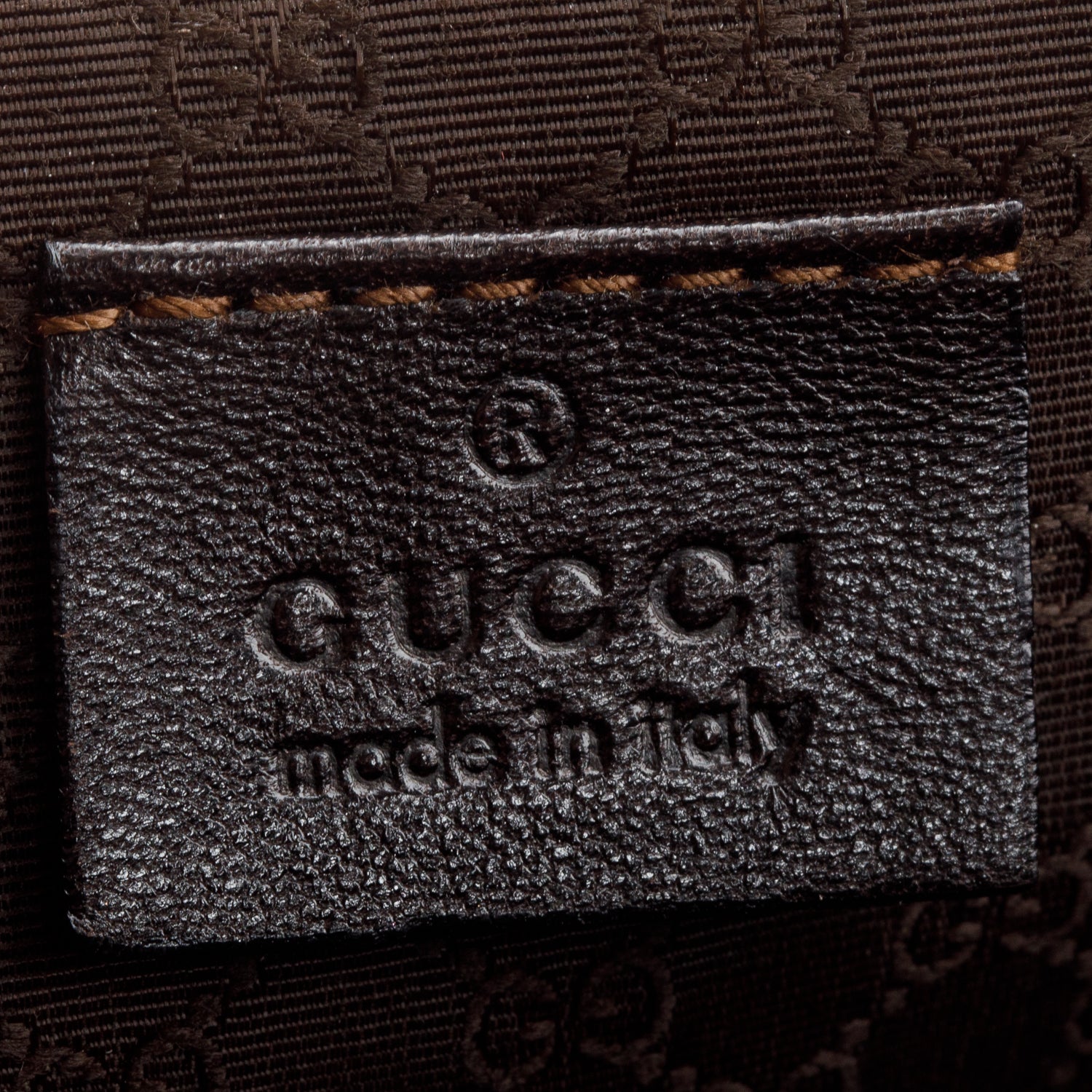 Gucci Beige Lizard Embossed Leather Boat Pochette