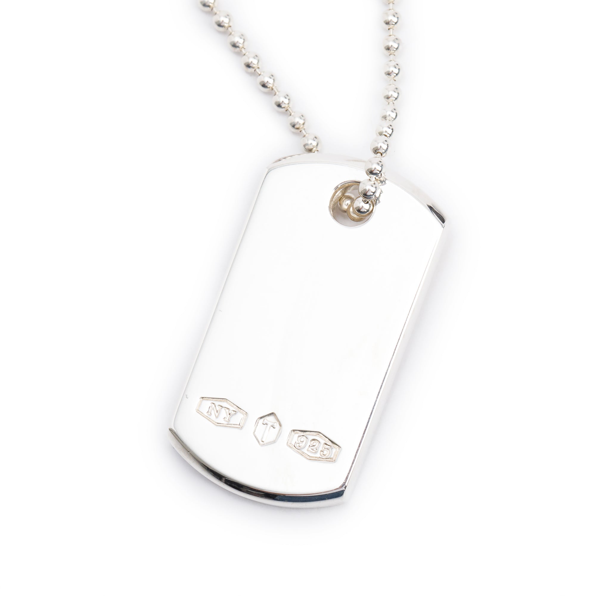 Tiffany & Co. Sterling Silver 1837 Makers I.D. Tag Pendant Necklace