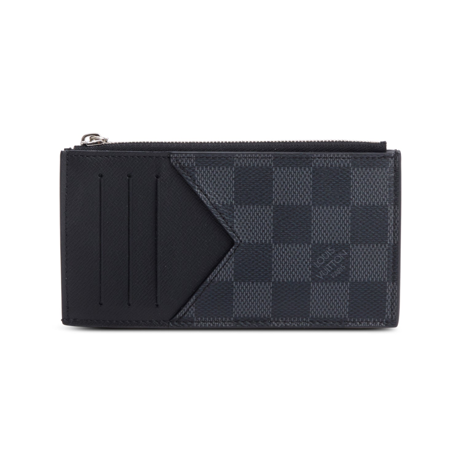 Louis Vuitton Damier Graphite Taiga Leather Coin Card Holder