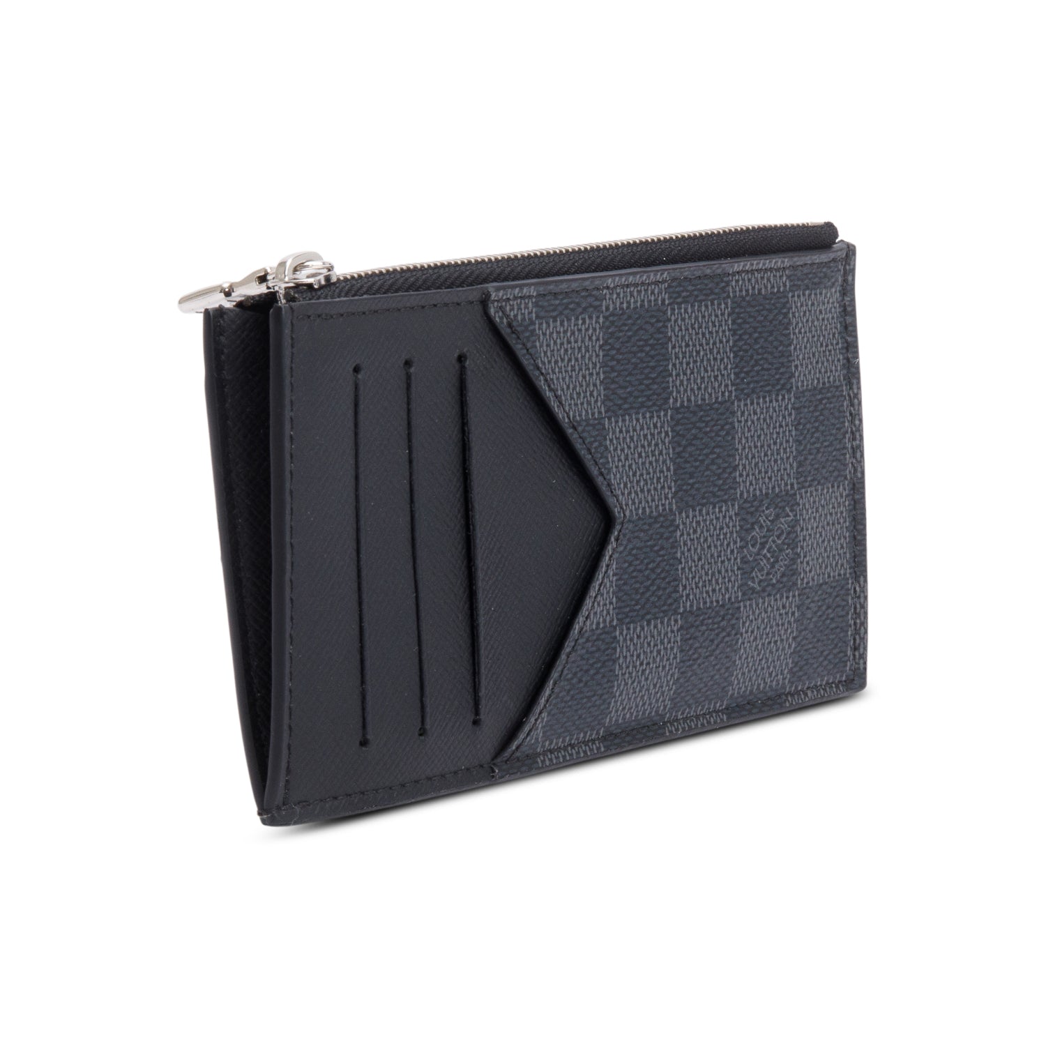 Louis Vuitton Damier Graphite Taiga Leather Coin Card Holder