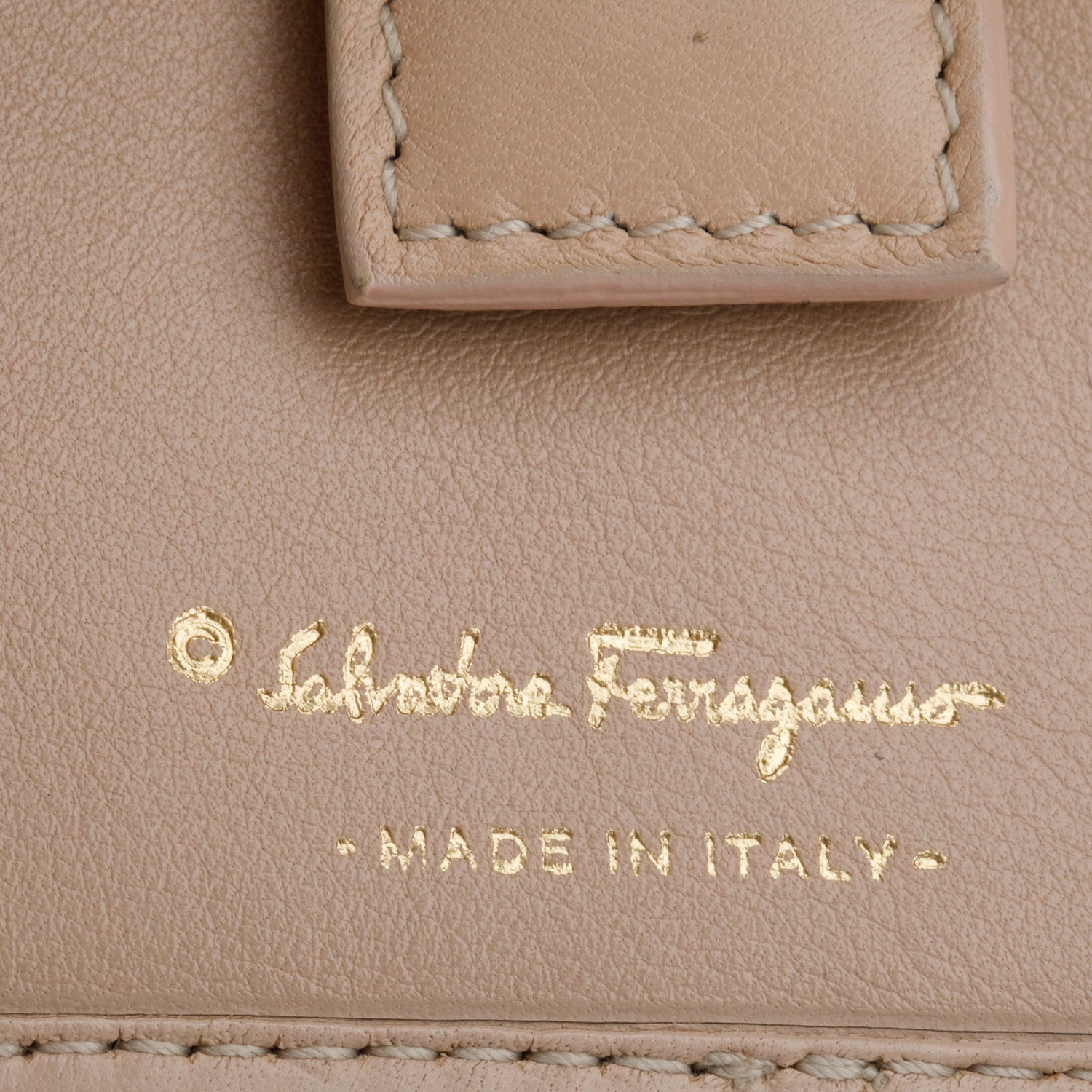 Ferragamo Pink Gancini Embossed Leather Small Flap Wallet Crossbody Bag