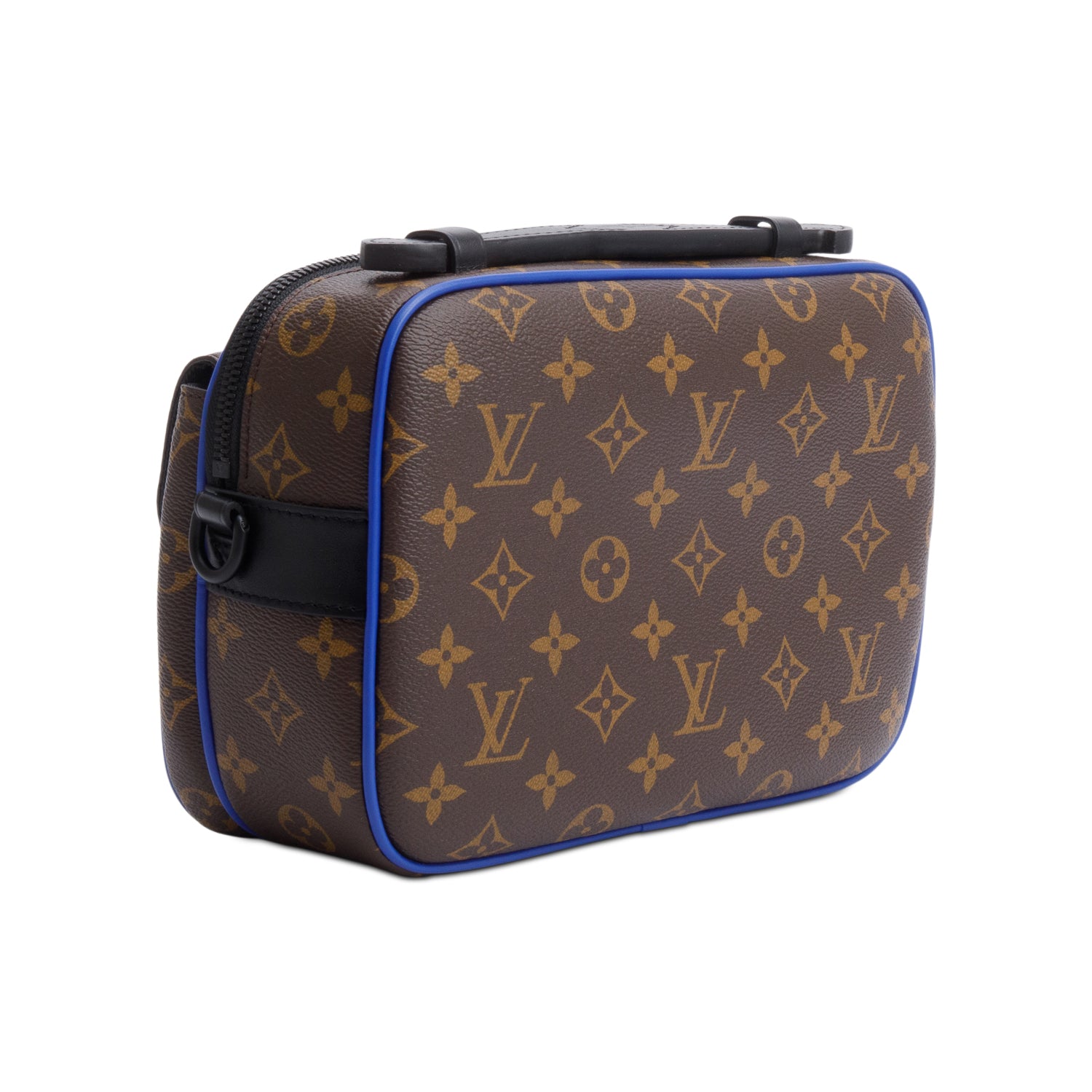 Louis Vuitton Monogram Macassar S Lock Messenger Bag