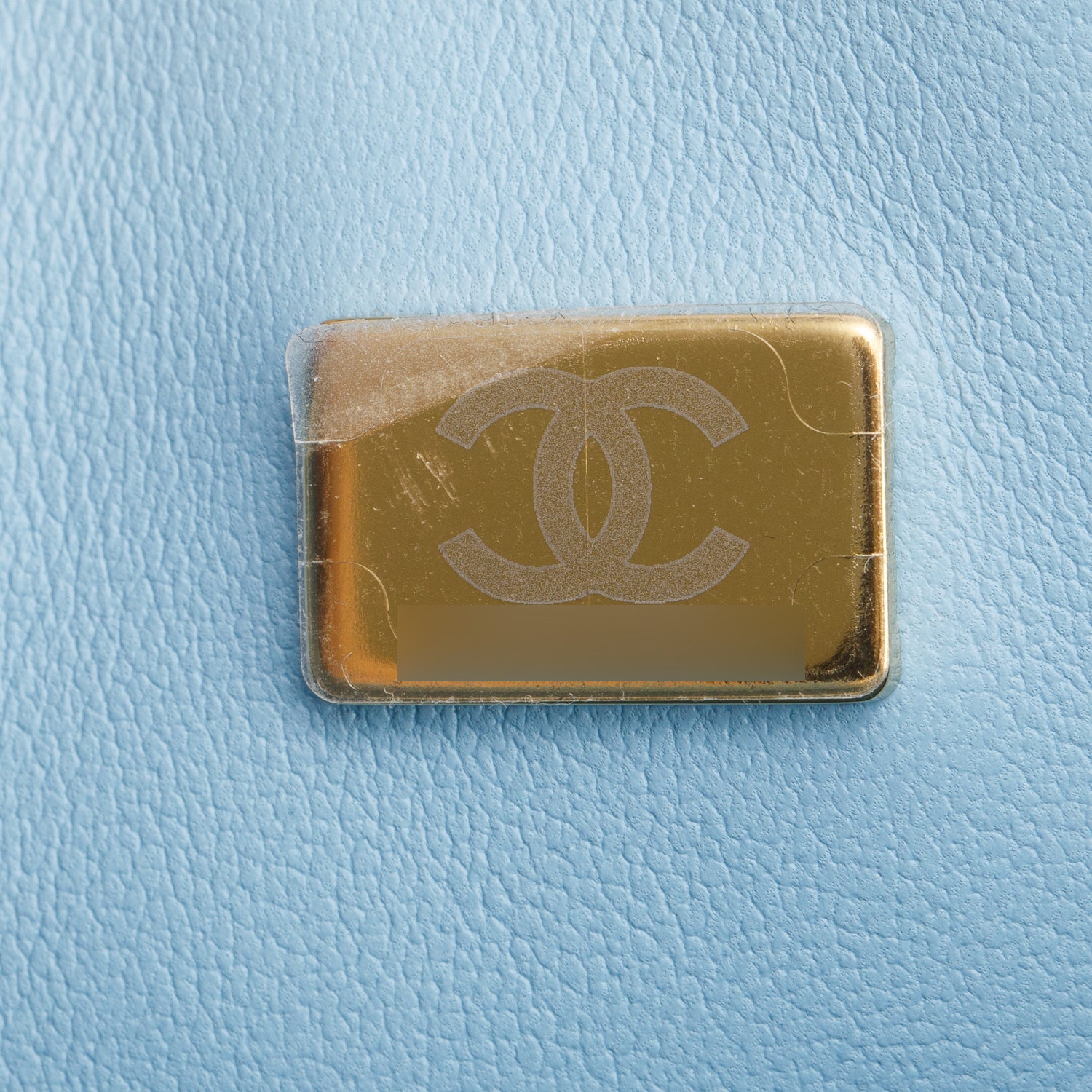 Chanel Light Blue Quilted Caviar Leather Classic Medium Double Flap Bag w/ Box