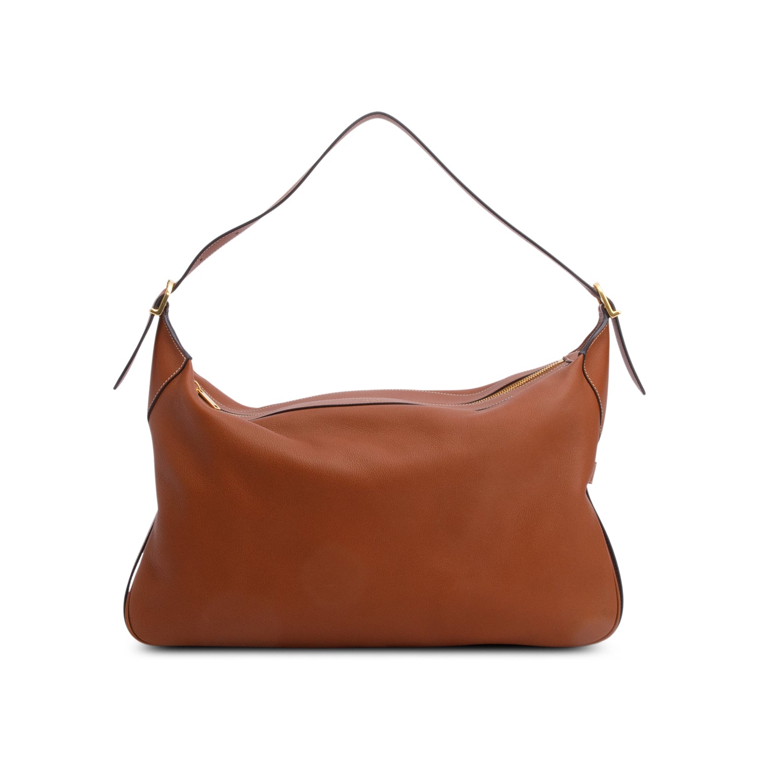 Celine 2023 Brown Supple Calfskin Leather Large Romy Hobo Bag w/ Box & Receipt