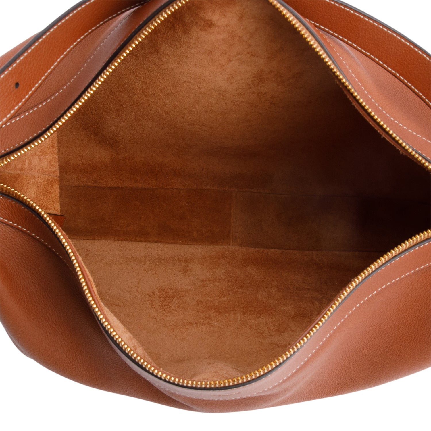 Celine 2023 Brown Supple Calfskin Leather Large Romy Hobo Bag w/ Box & Receipt