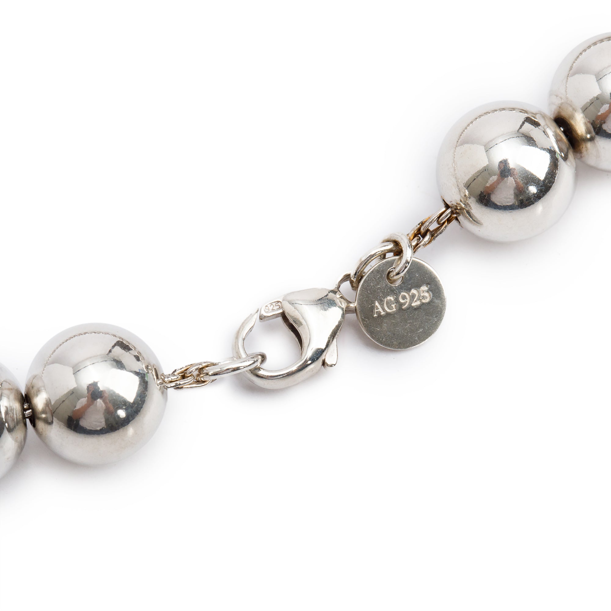 Tiffany & Co. Sterling Silver HardWear Ball Necklace