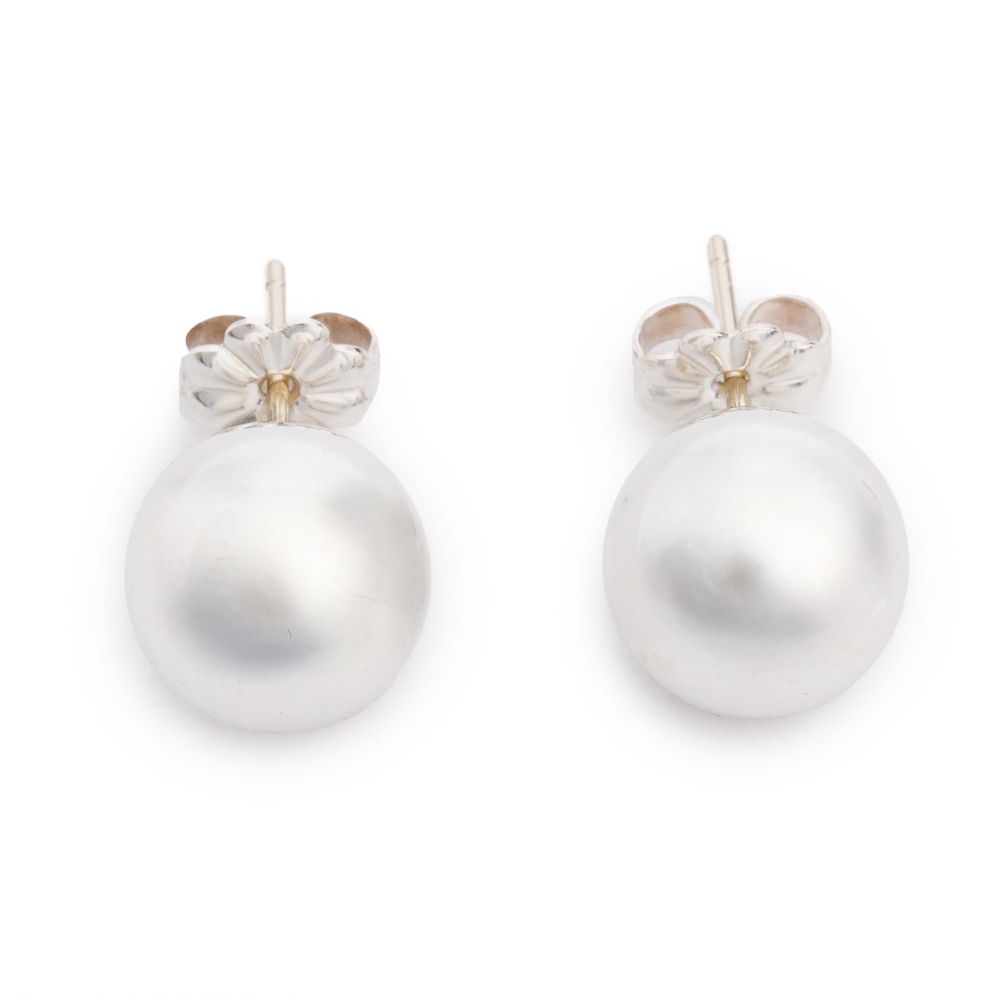 Tiffany & Co. Sterling Silver HardWear 10 MM Ball Earrings