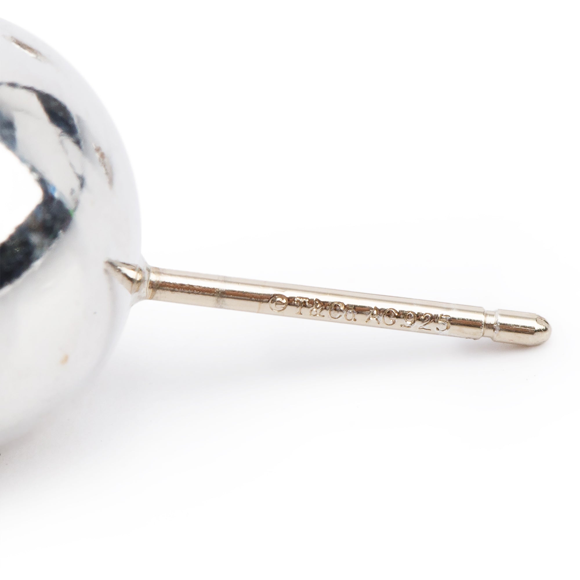 Tiffany & Co. Sterling Silver HardWear 10 MM Ball Earrings