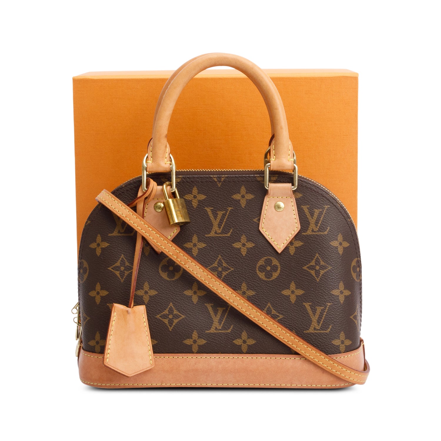 Louis Vuitton Monogram Alma BB w/ Strap, Receipt & Box