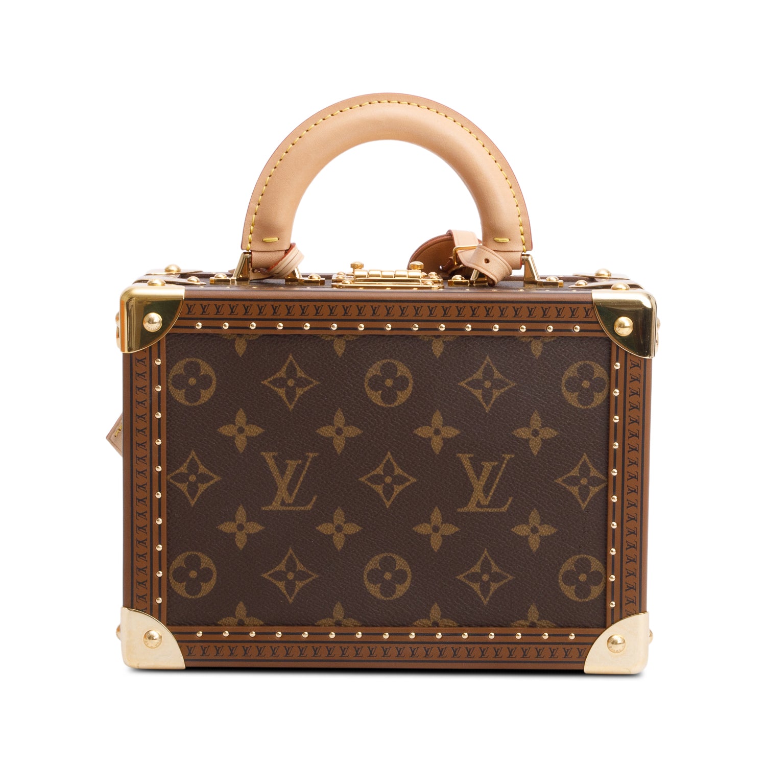 Louis Vuitton Monogram Petite Valise Trunk w/ Strap & Box