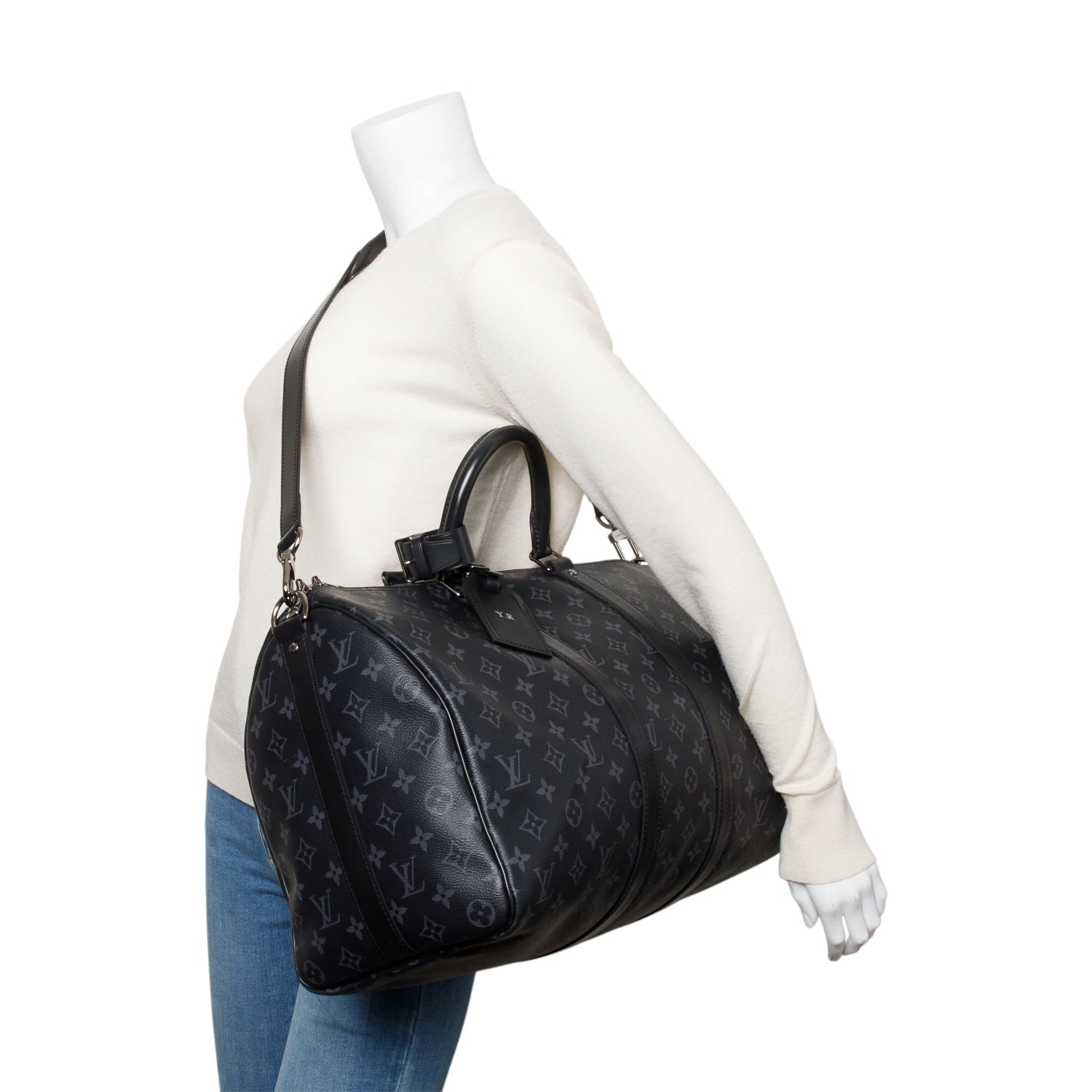 Louis Vuitton Monogram Eclipse Keepall Bandouliere 45