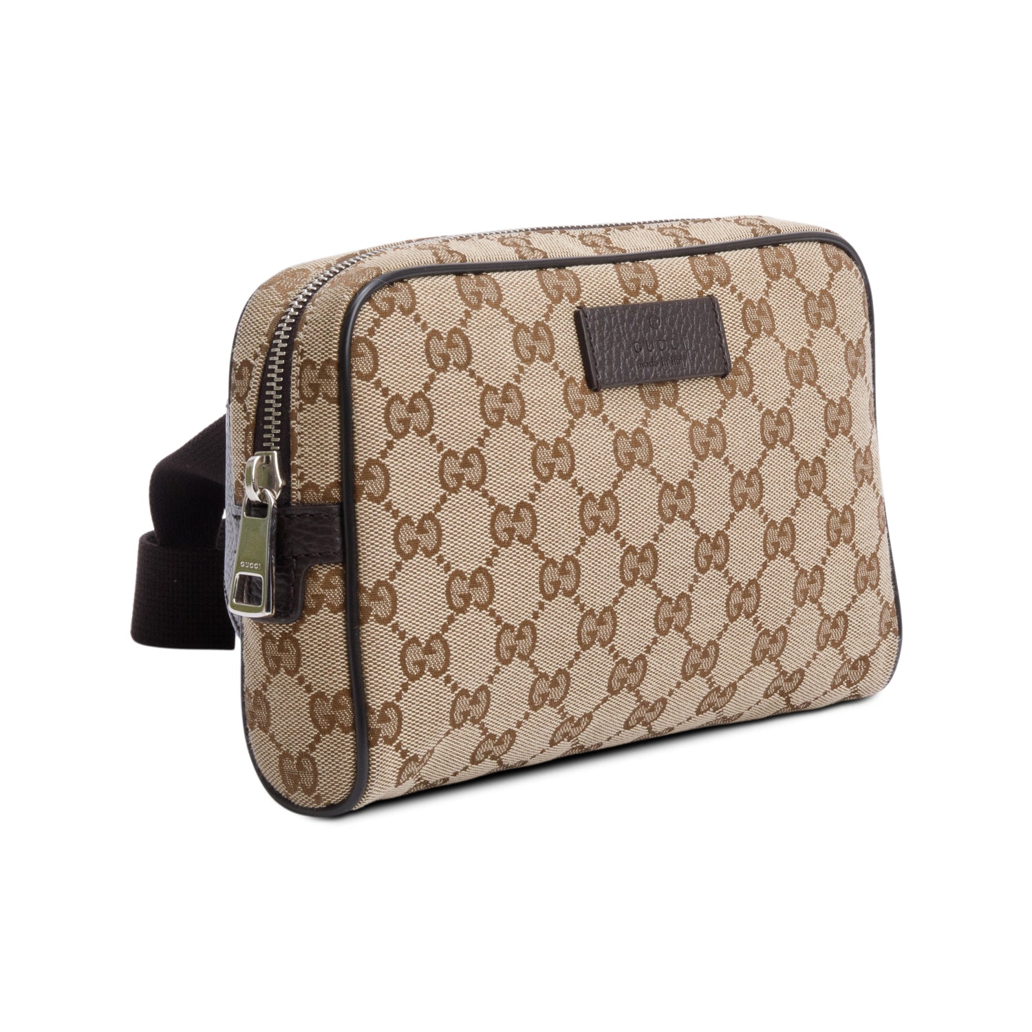 Gucci Beige GG Canvas Belt Bag w/ Box