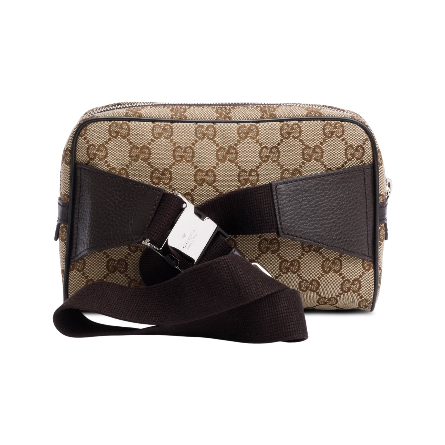 Gucci Beige GG Canvas Belt Bag w/ Box