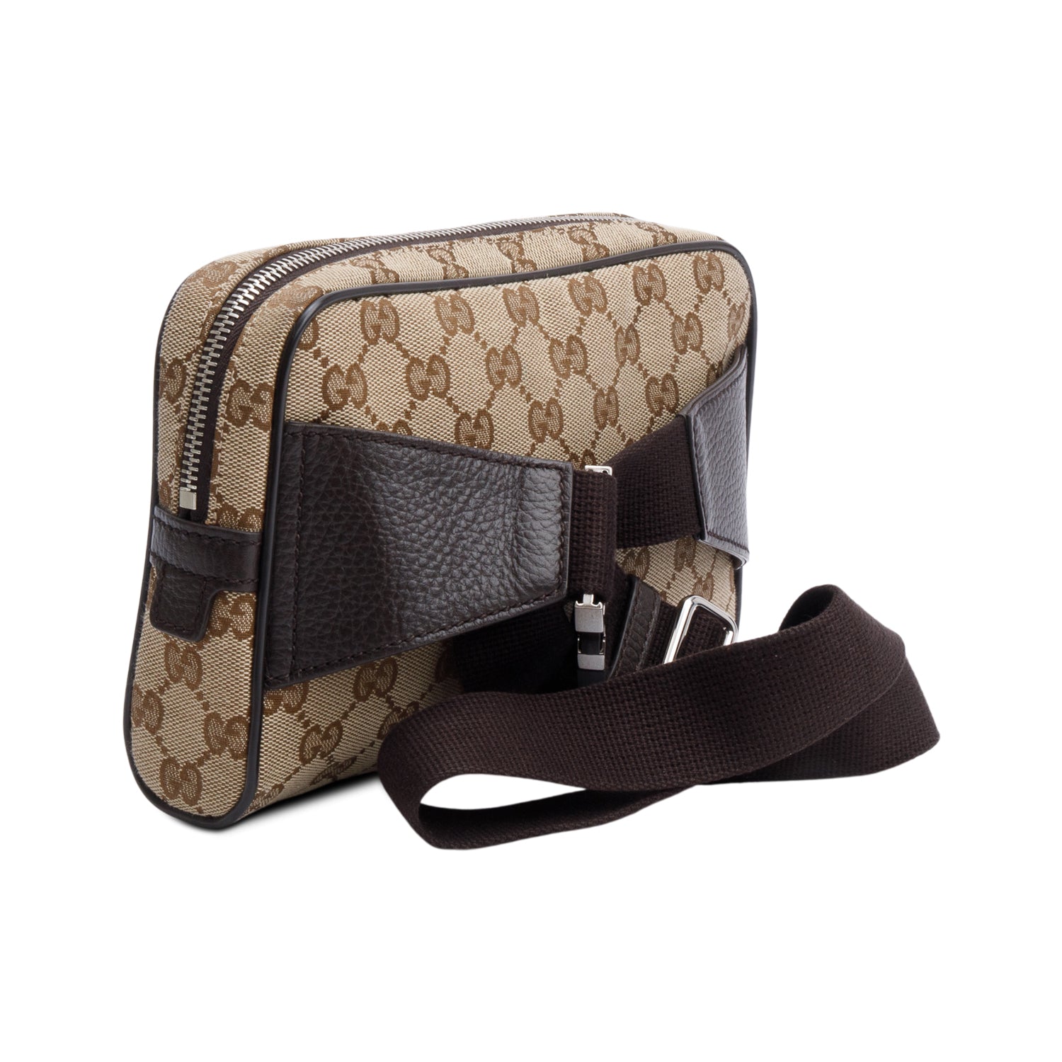 Gucci Beige GG Canvas Belt Bag w/ Box