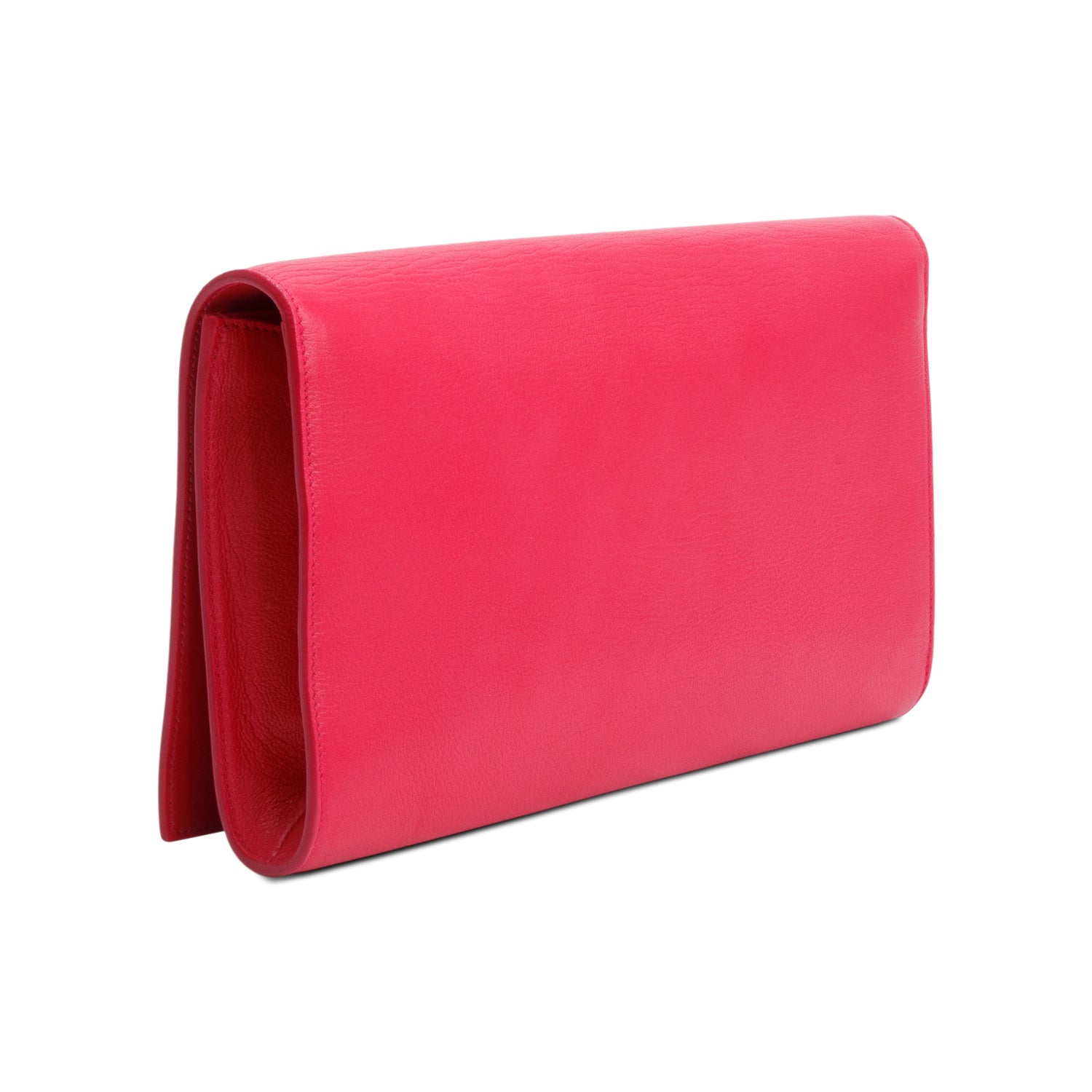 Saint Laurent Large Pink Patent Leather Belle de Jour Clutch