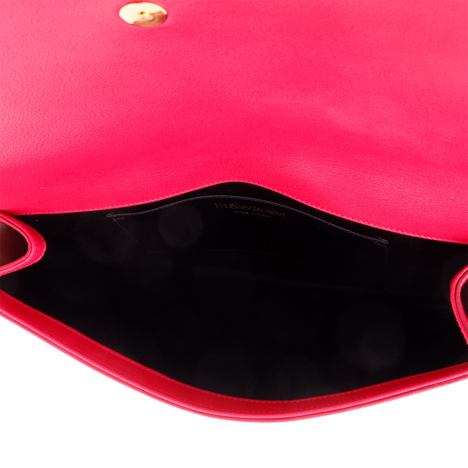 Saint Laurent Large Pink Patent Leather Belle de Jour Clutch