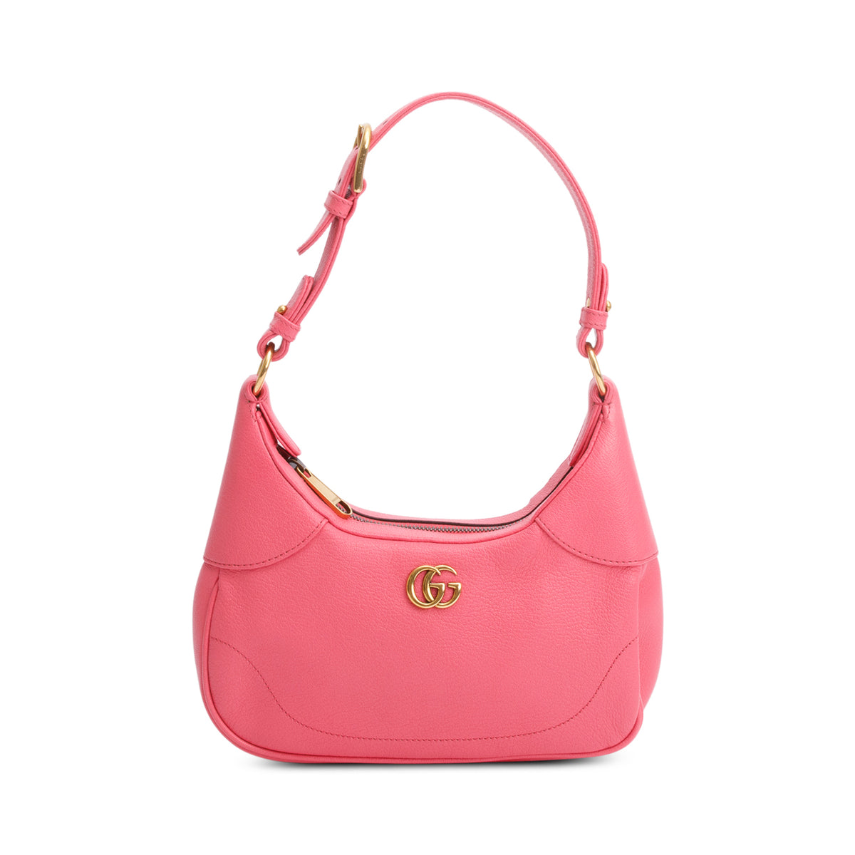 Gucci Pink Calfskin Leather Double GG Small Aphrodite Shoulder Bag
