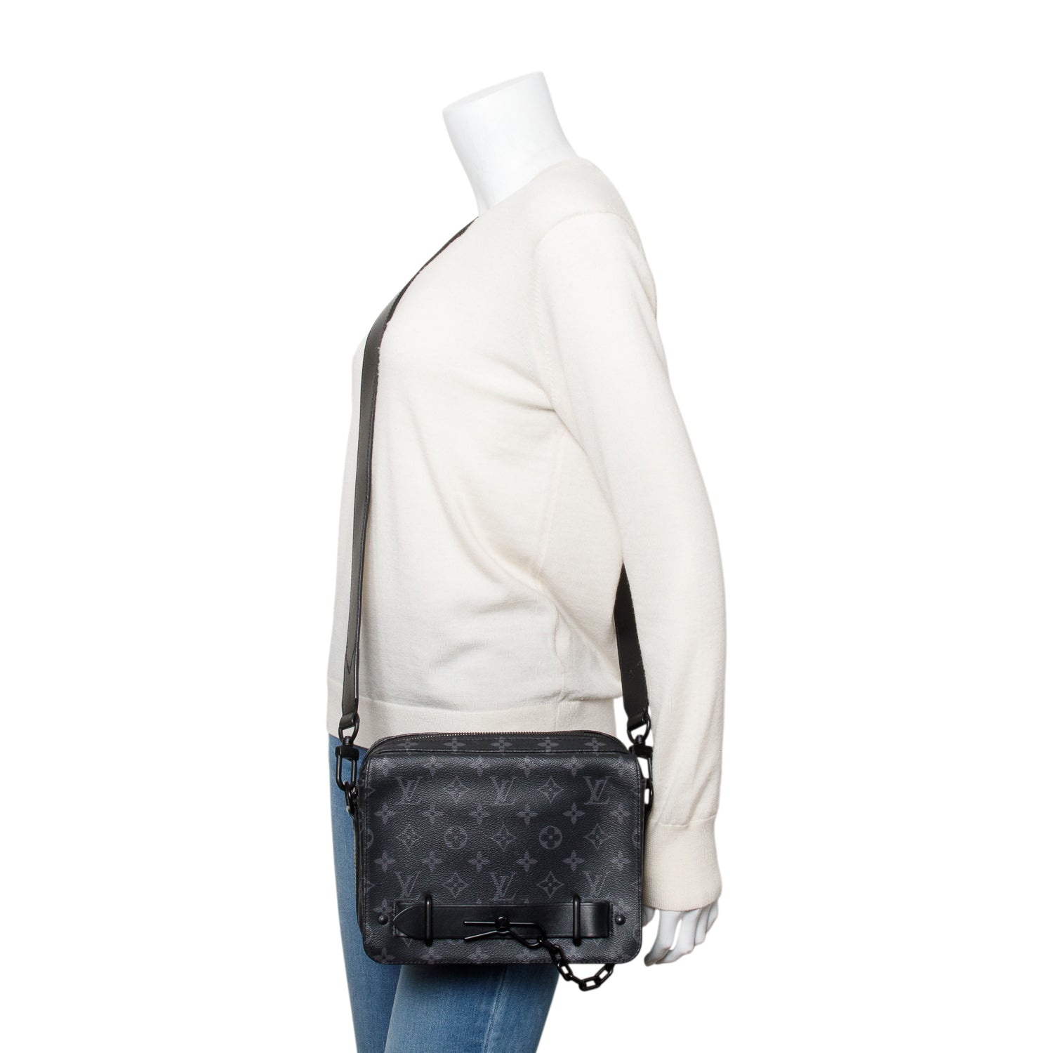 Louis Vuitton Monogram Eclipse Steamer Messenger Bag