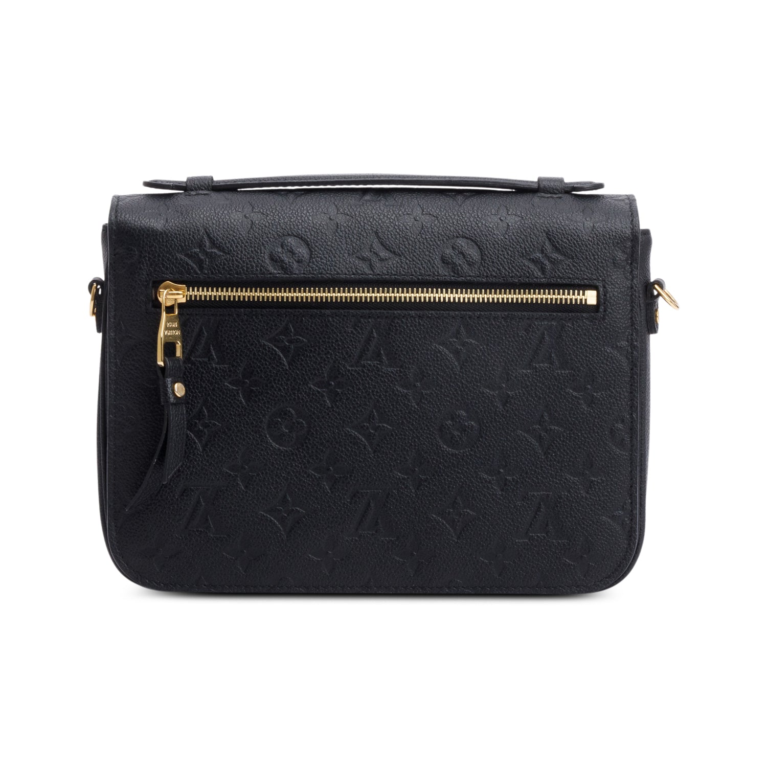 Louis Vuitton Black Monogram Empreinte Leather Pochette Metis w/ Receipt