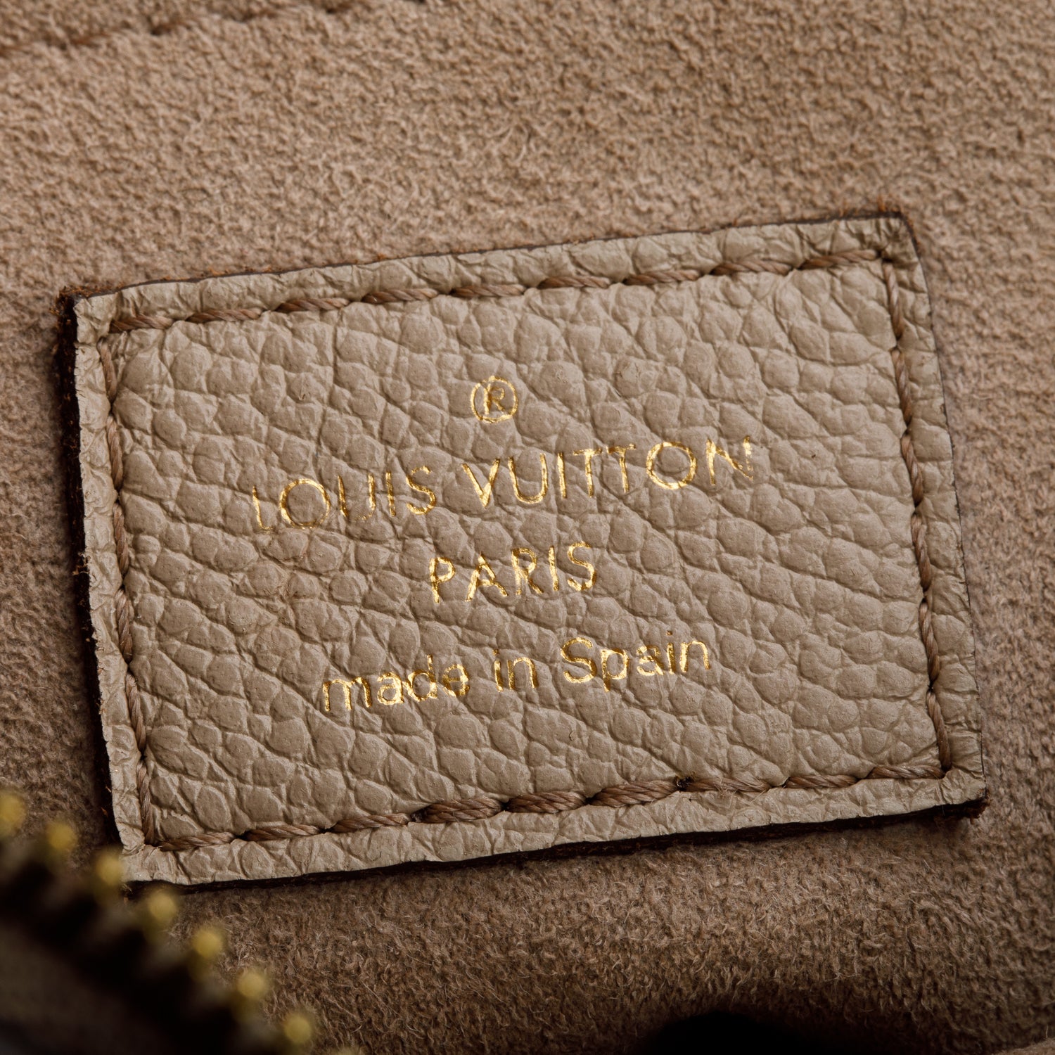 Louis Vuitton 2023 Beige Bicolour Monogram Giant Empreinte Bagatelle