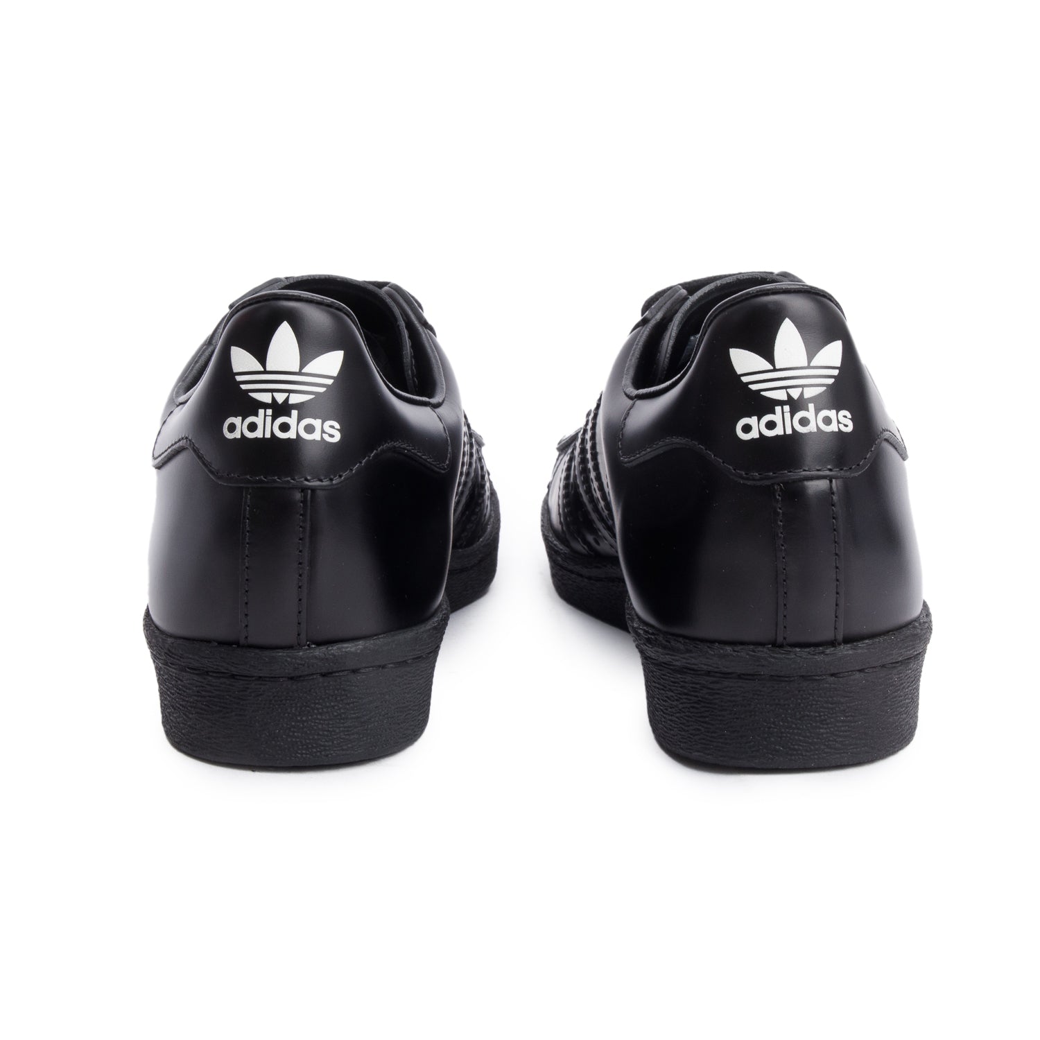 Prada X Adidas Black Leather Superstar Sneakers, Size 5.5 w/ Box