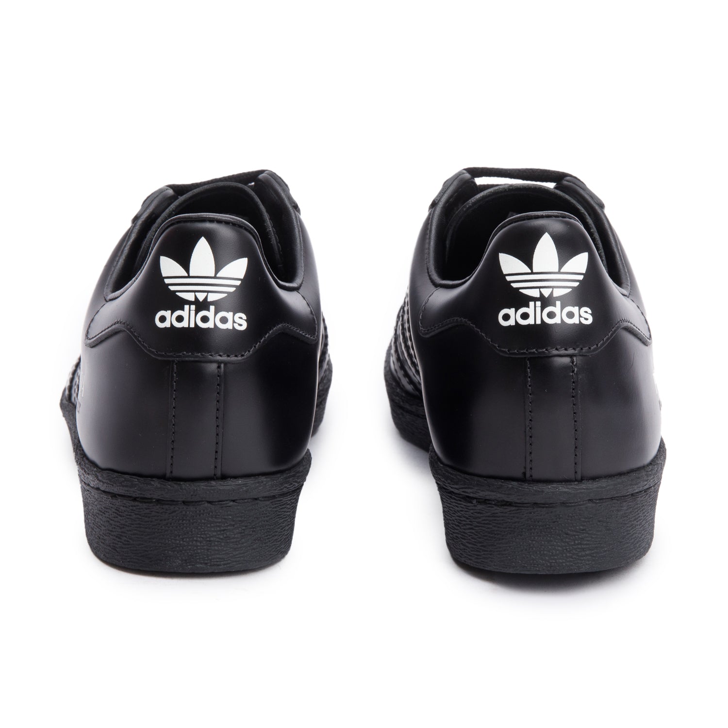 Prada X Adidas Black Leather Superstar Sneakers, Size 4 w/ Box